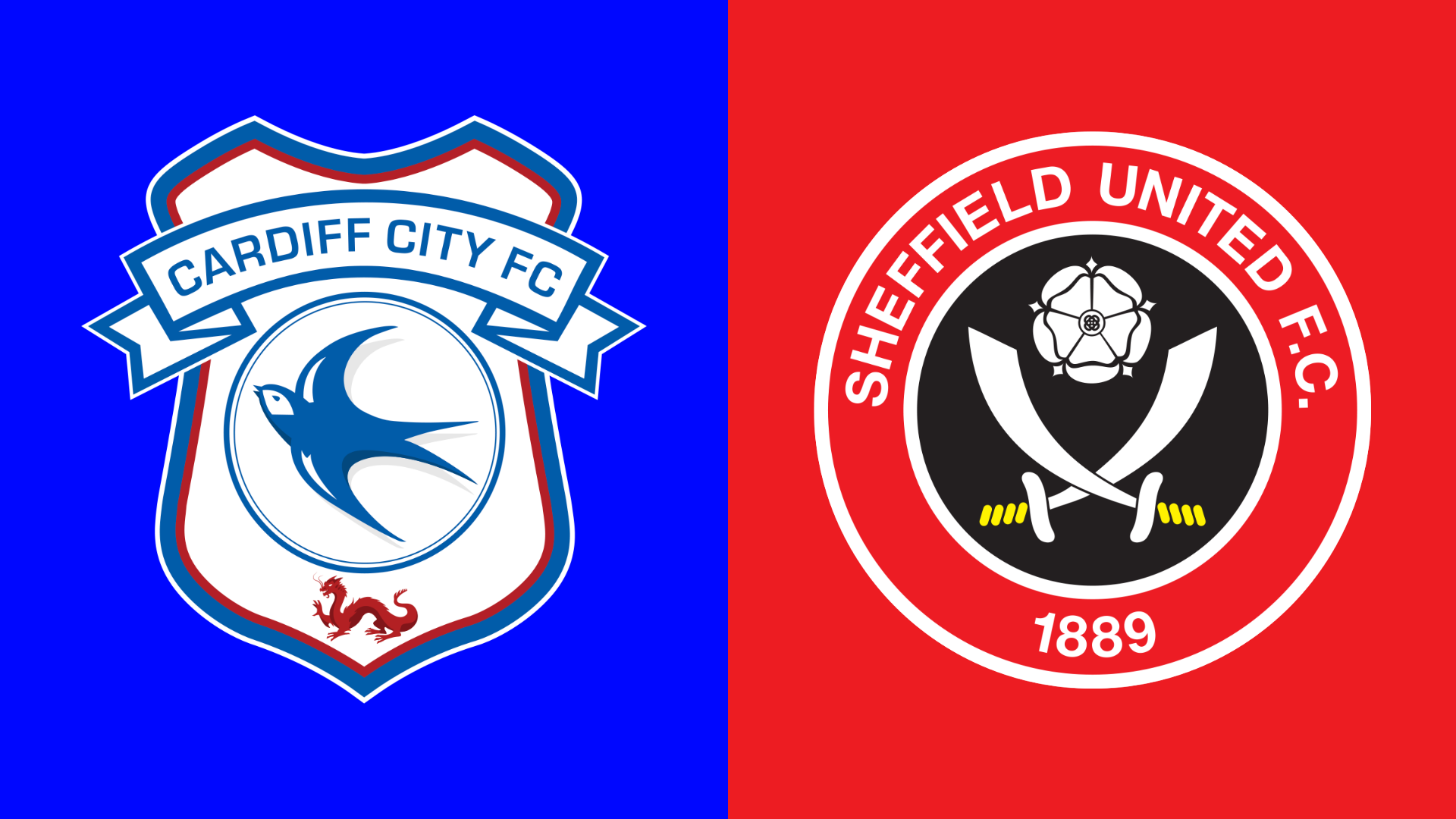 Cardiff City and Sheffield United club badges