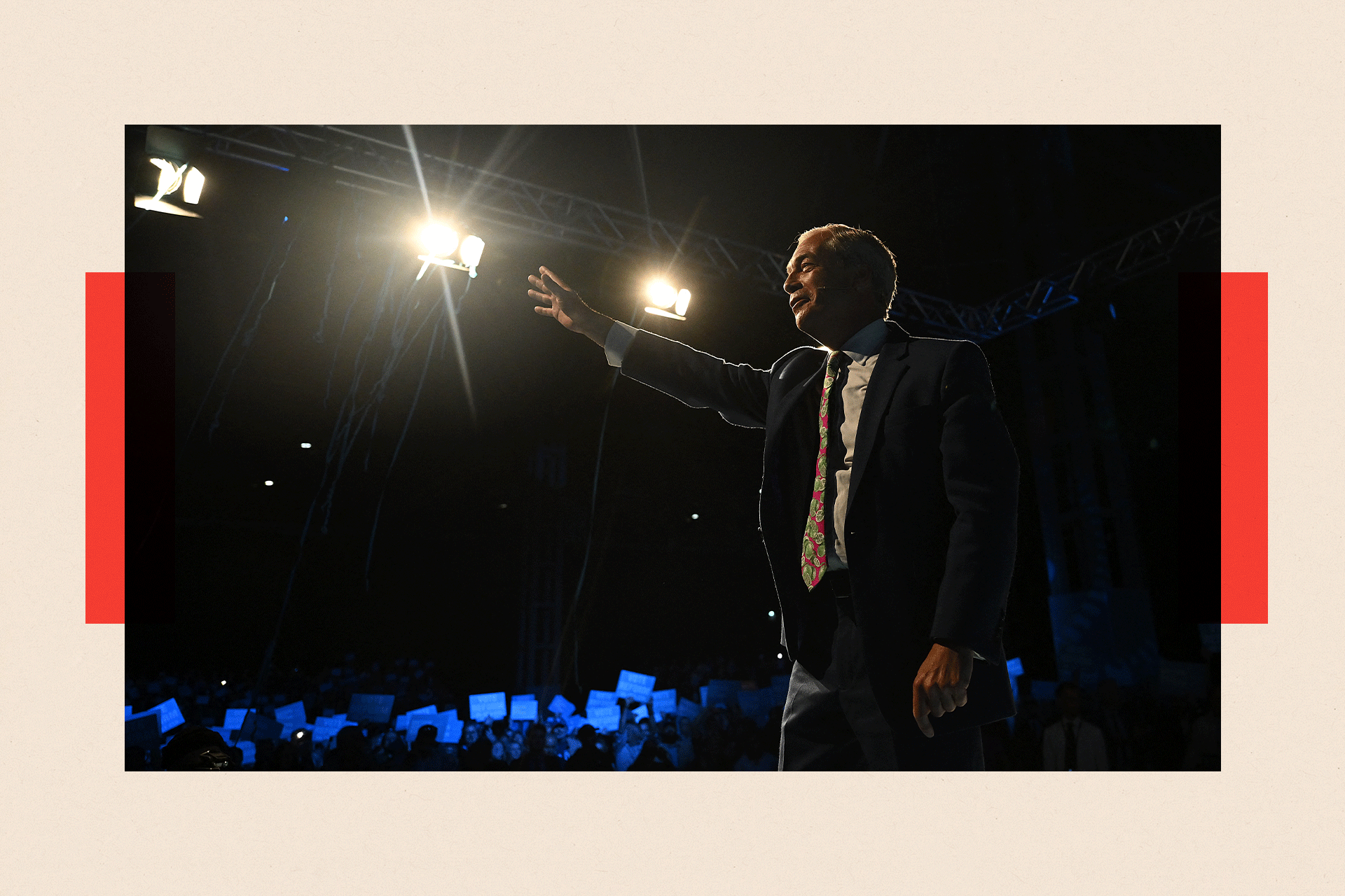 Reform UK leader Nigel Farage delivers a speech during the 'Rally for Reform'