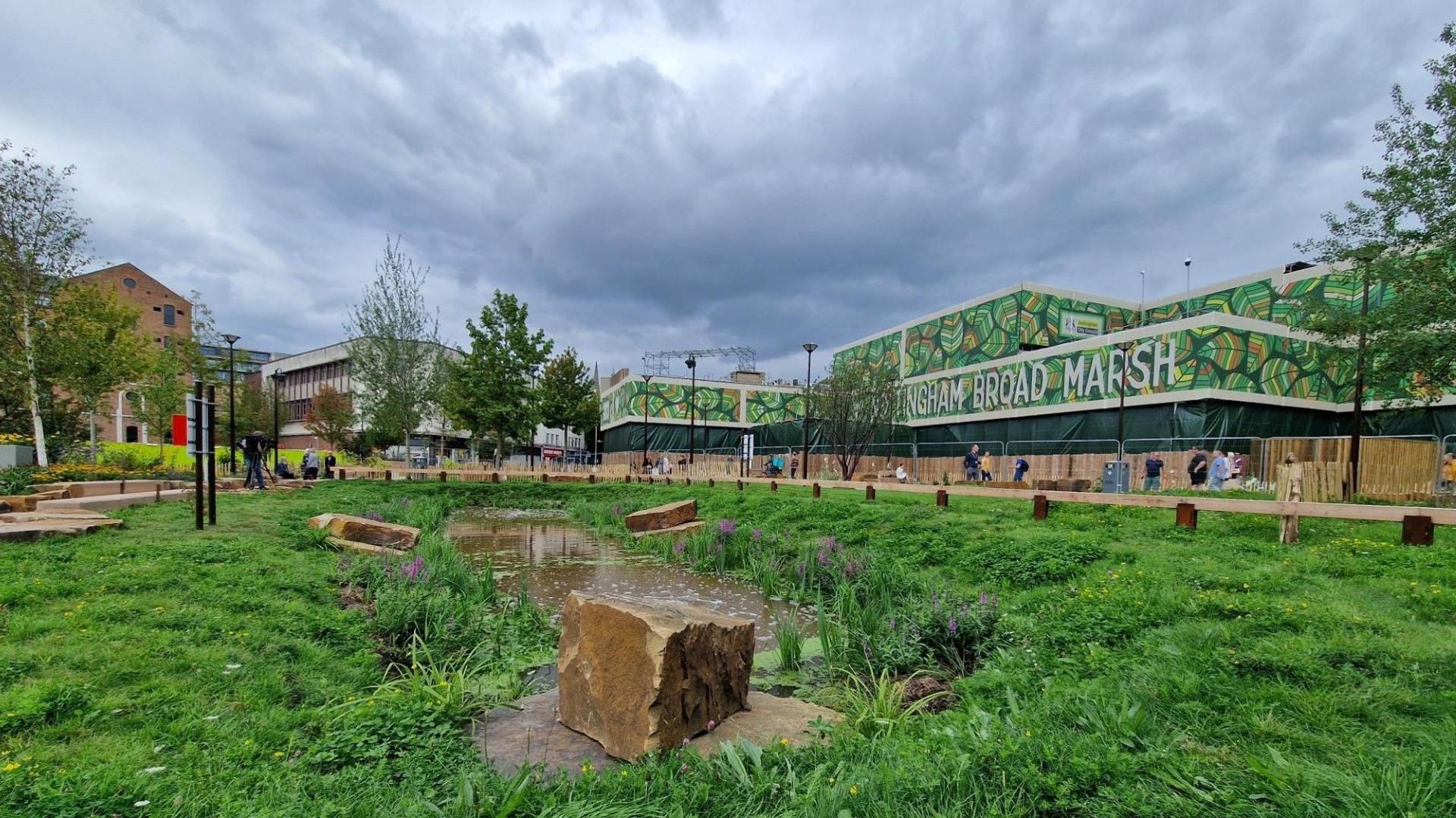 Green Heart park in Nottingham