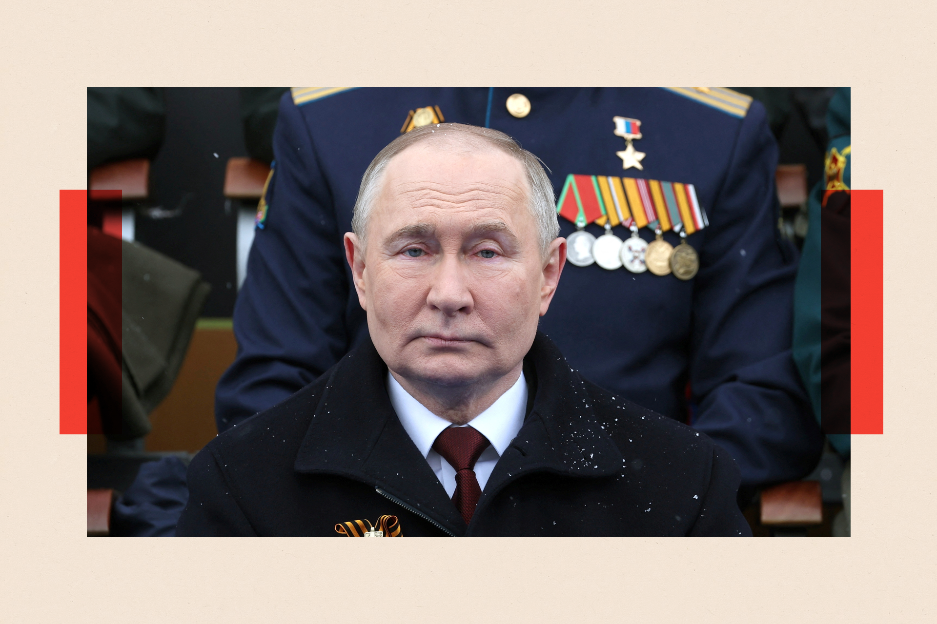 Russian President Vladimir Putin attends a military parade on Victory Day