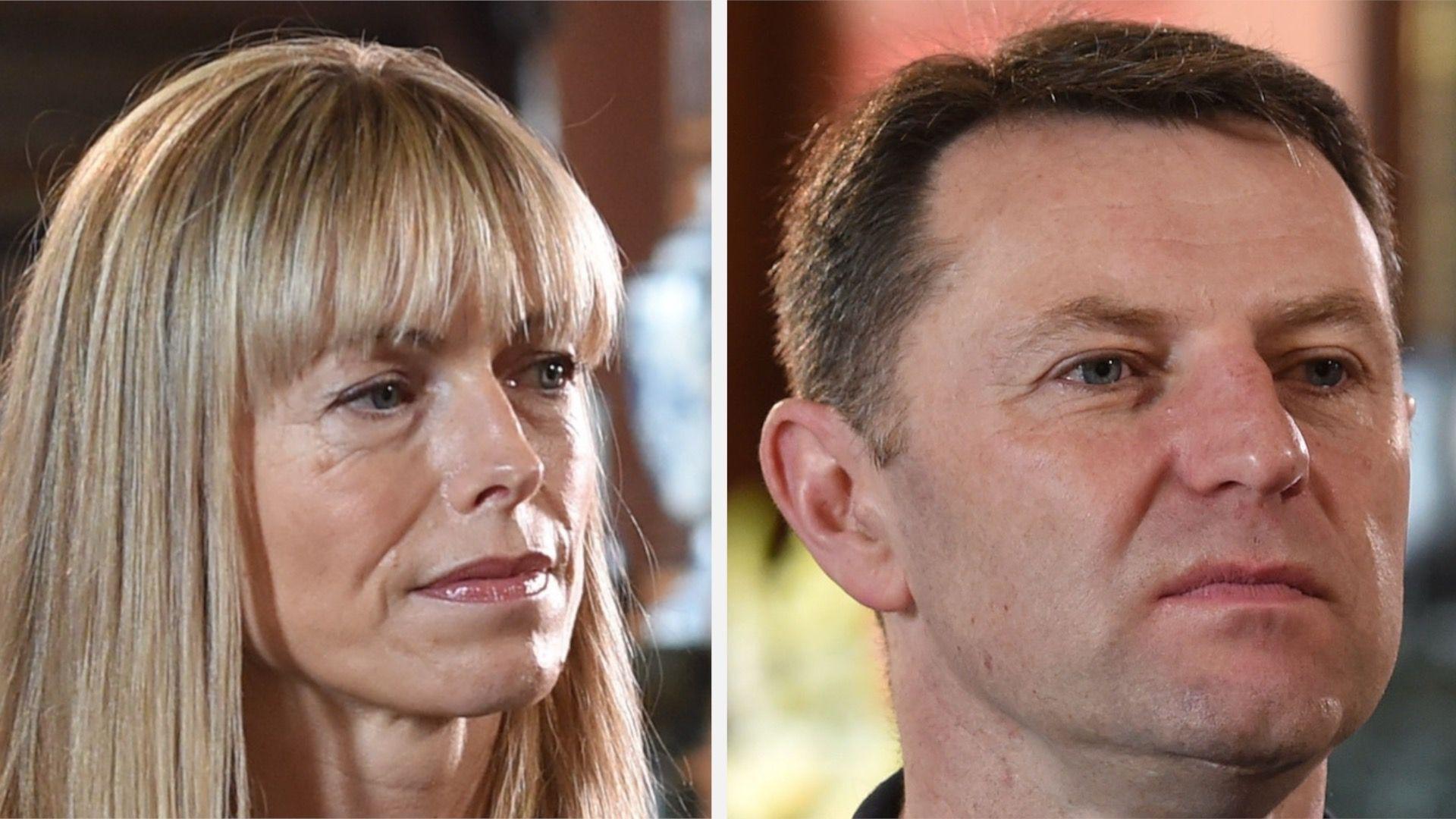 A composite image of Kate and Gerry McCann