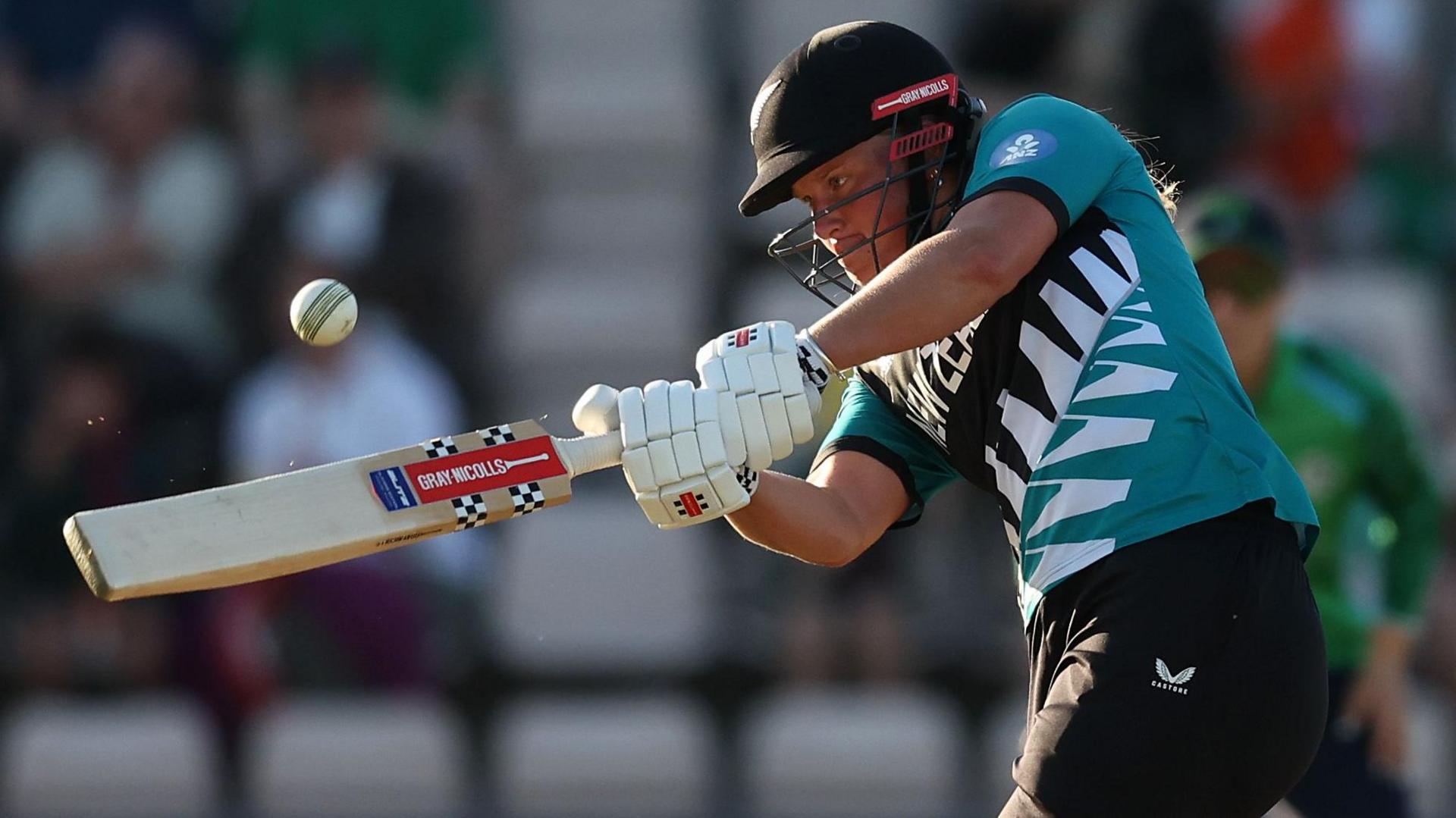 Izzy Sharp hit four boundaries as she top-scored for New Zealand with 36