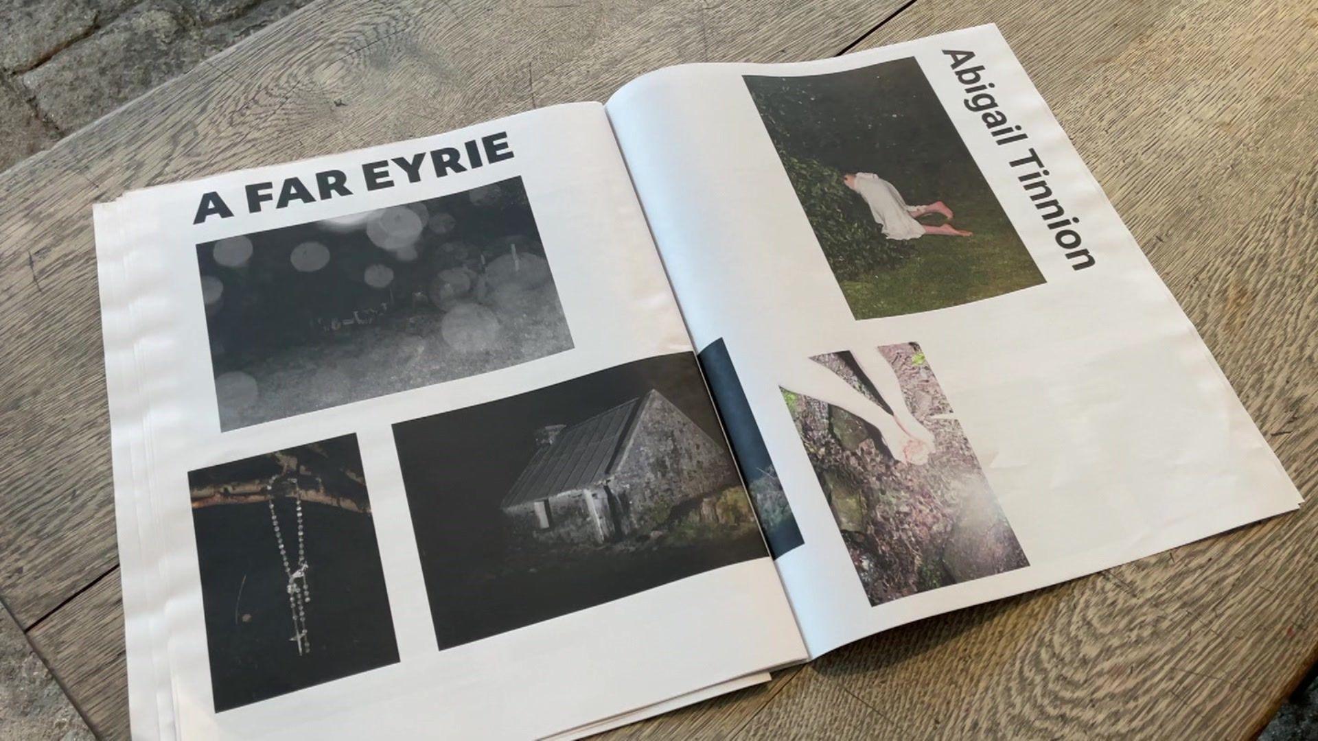 A magazine showing some of Abigail Tinnion's photographs.