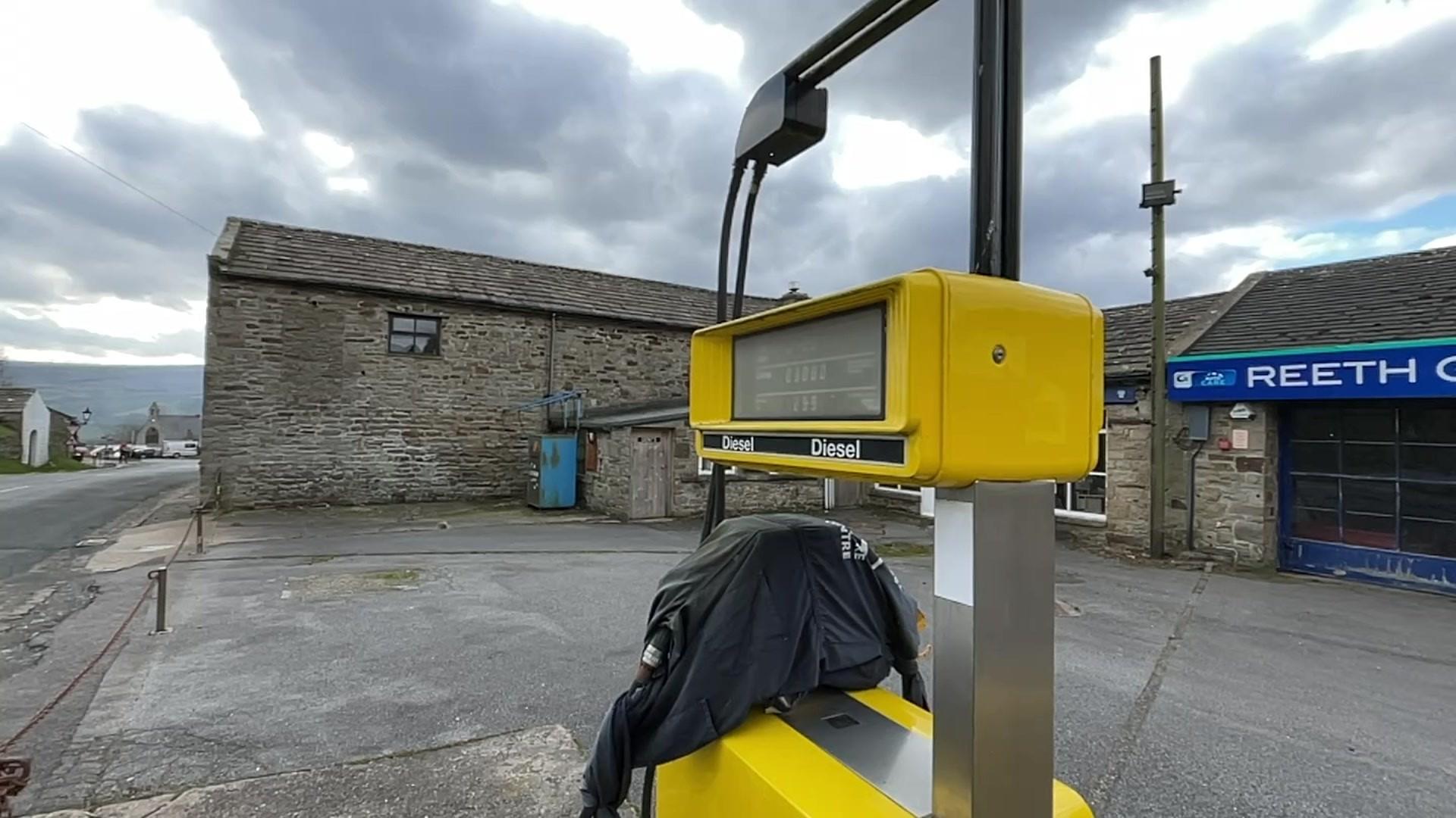 Closed petrol station