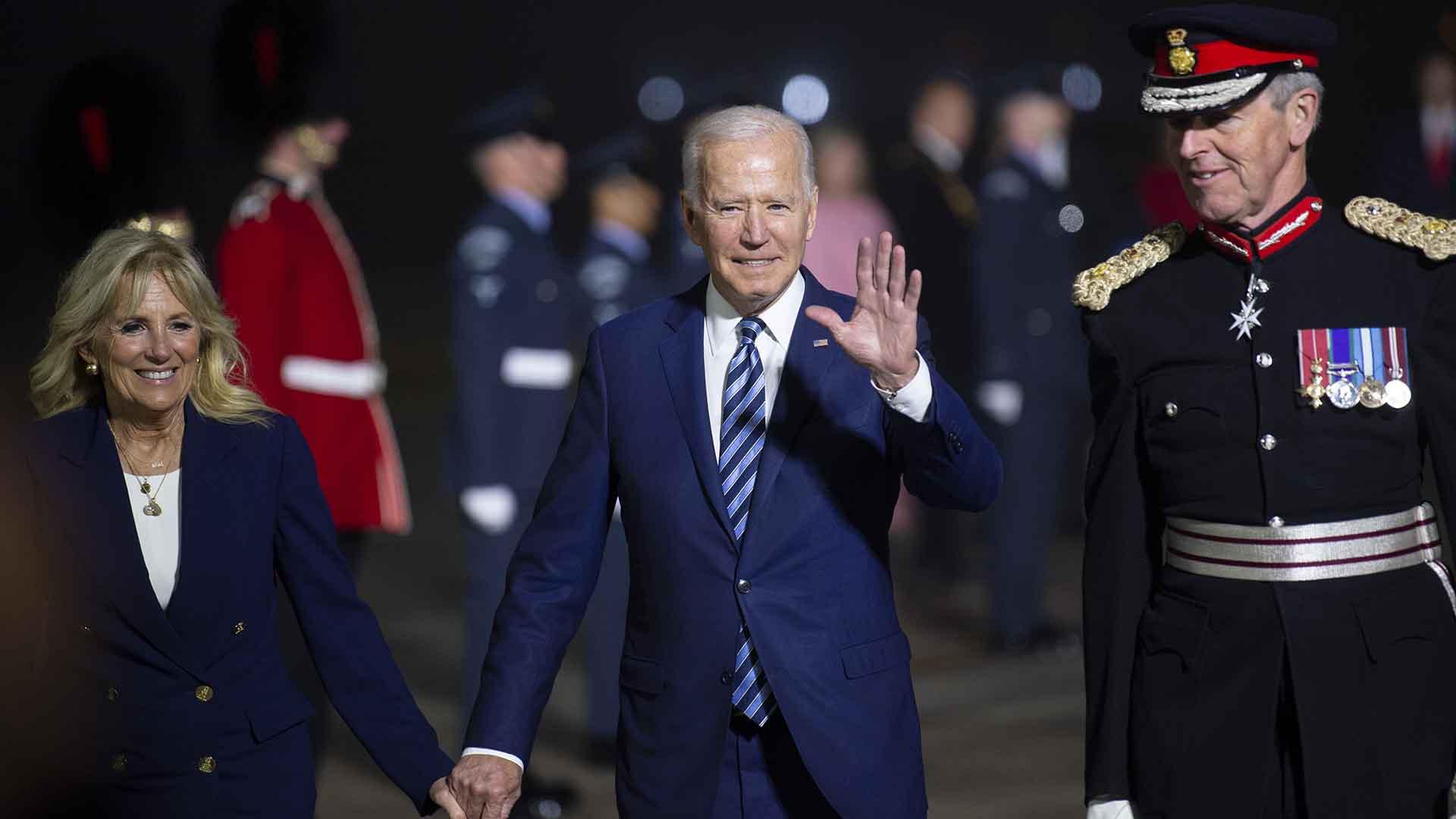 President Biden arriving in Newquay, 9 June 2021