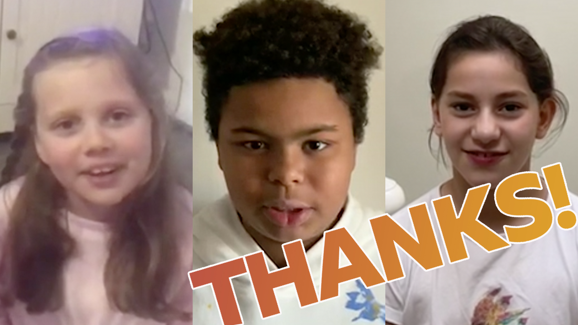 kids say thanks