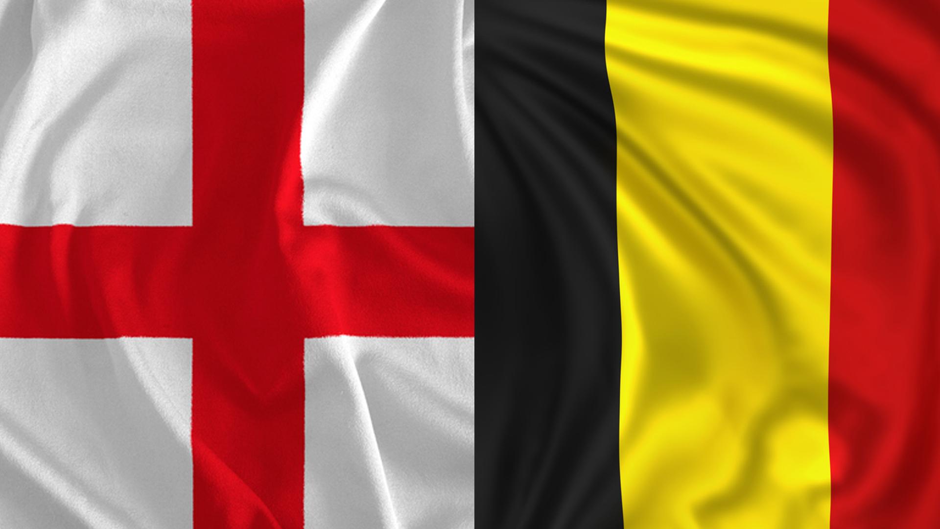 St Georges Flag and the Belgian flag