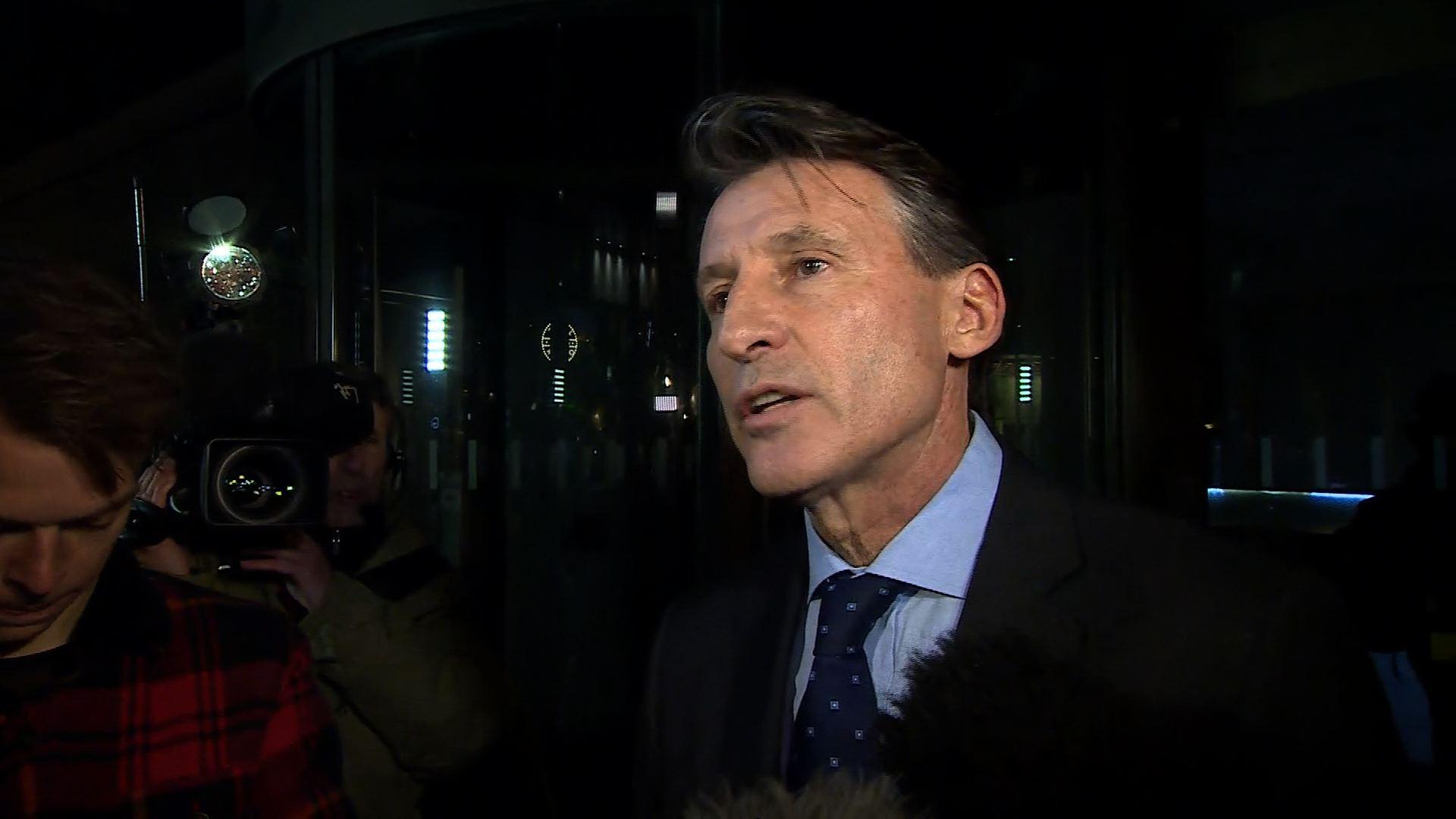 IAAF president Lord Coe