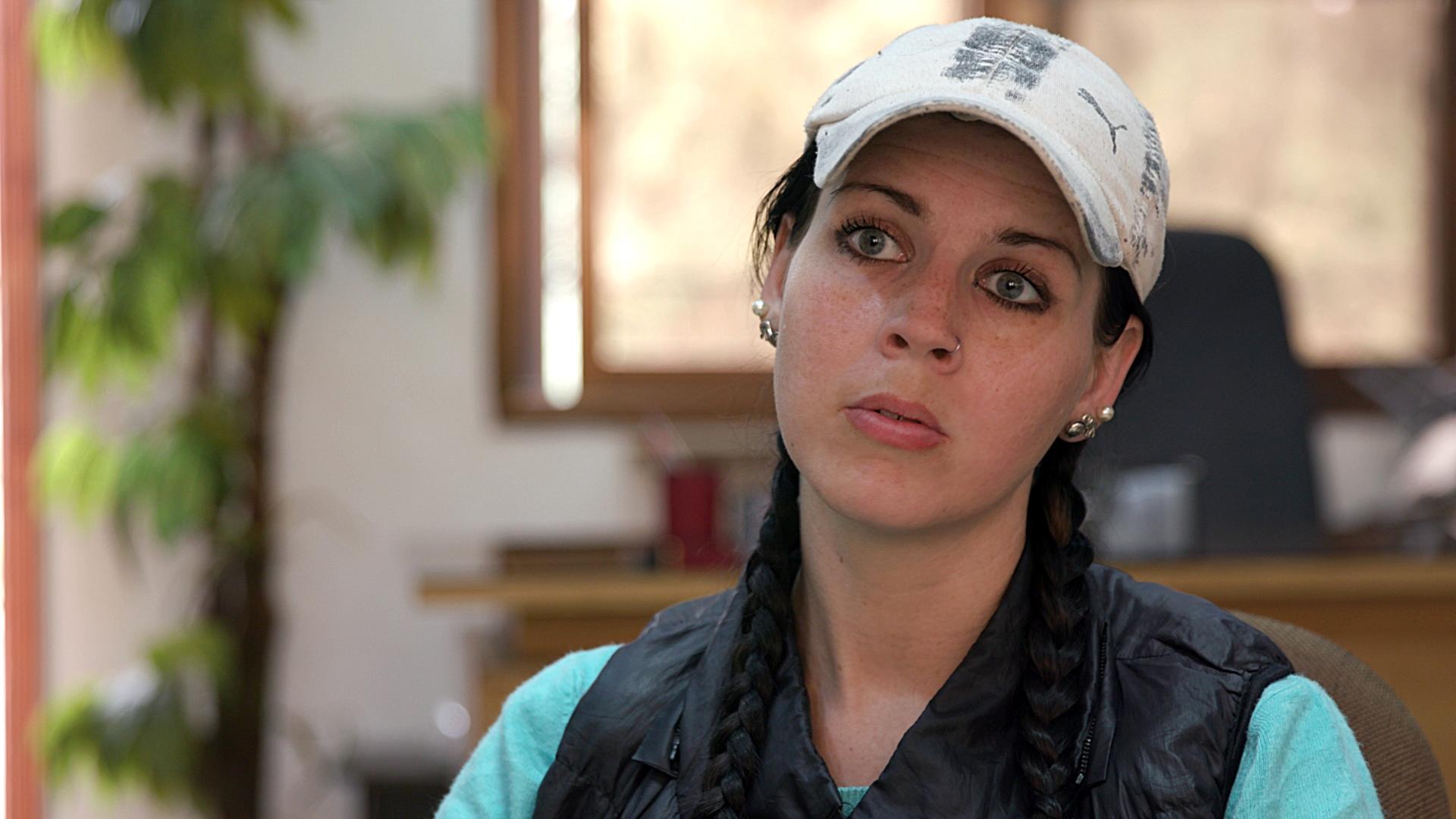 Samantha Sally in a detention camp in Syria