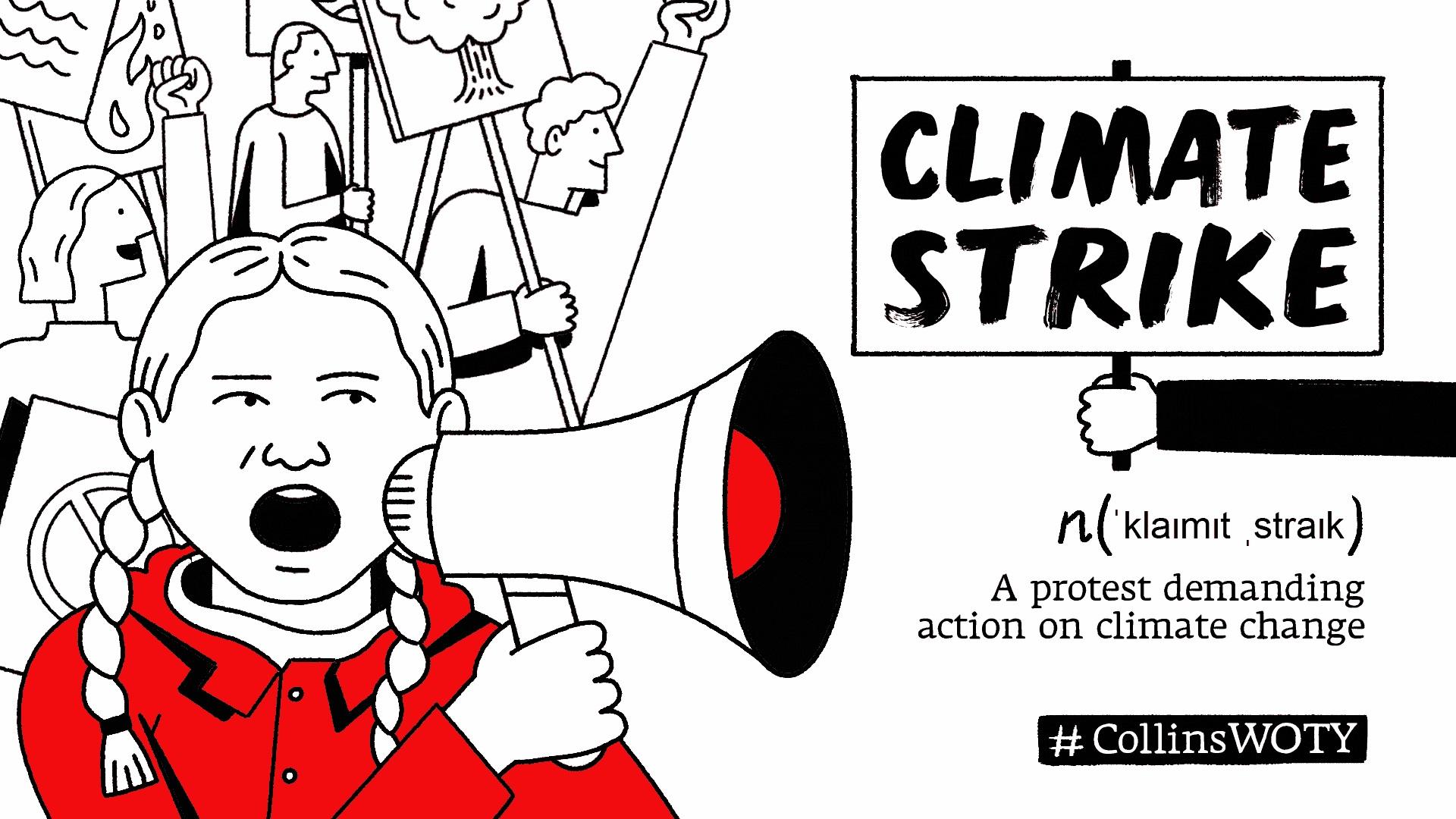 cartoon-greta-thunberg-definition-climate-strike-a-protest-demanding-action-on-climate-change.