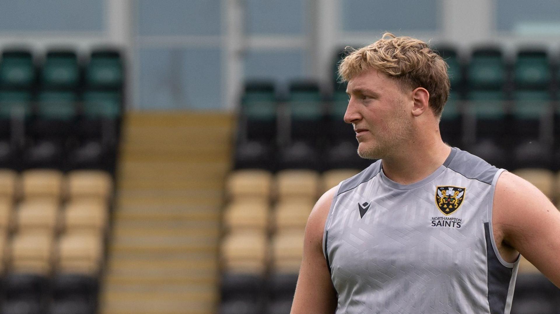 George Smith training with Northampton