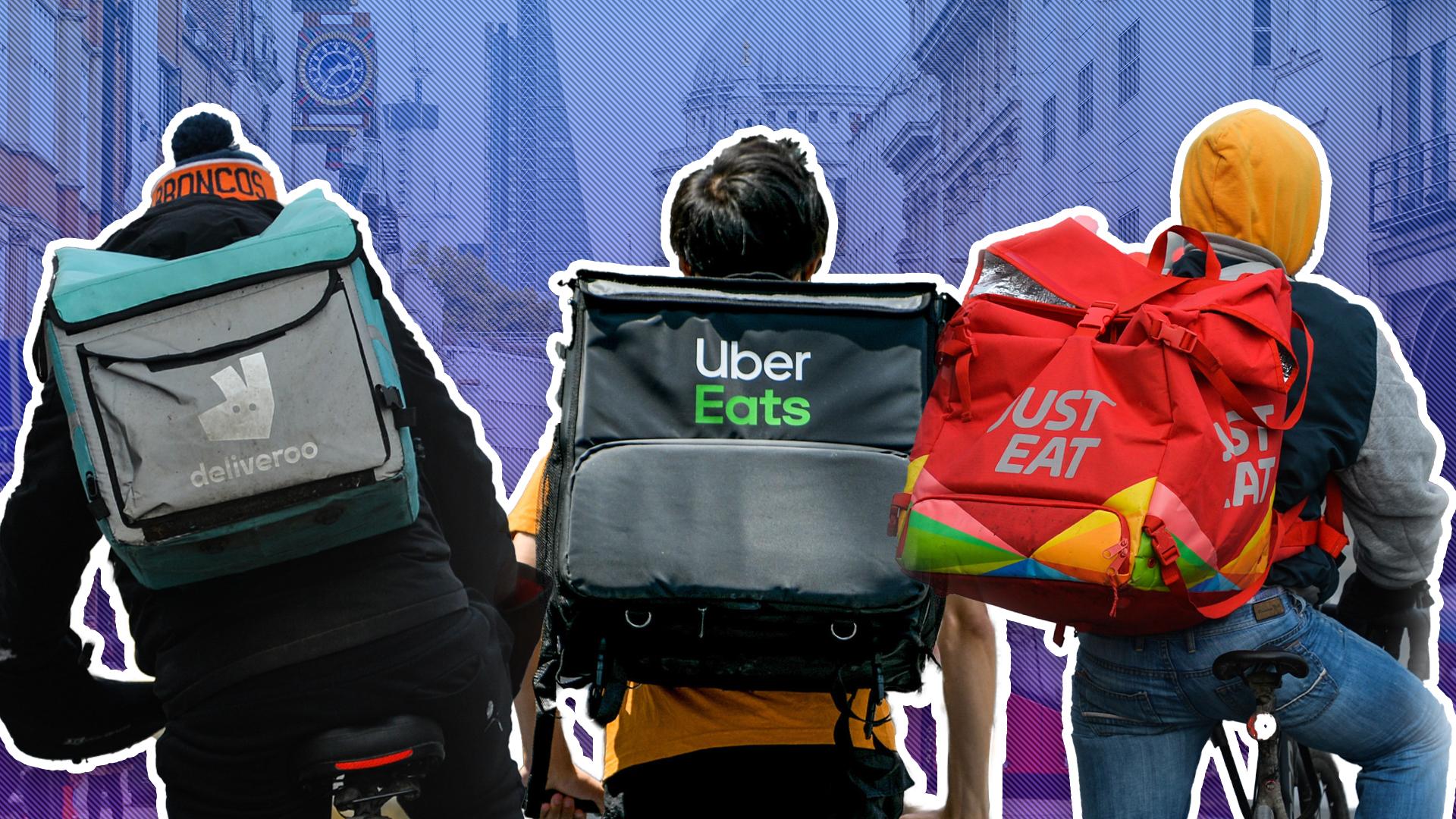 JustEat, UberEats and Deliveroo riders