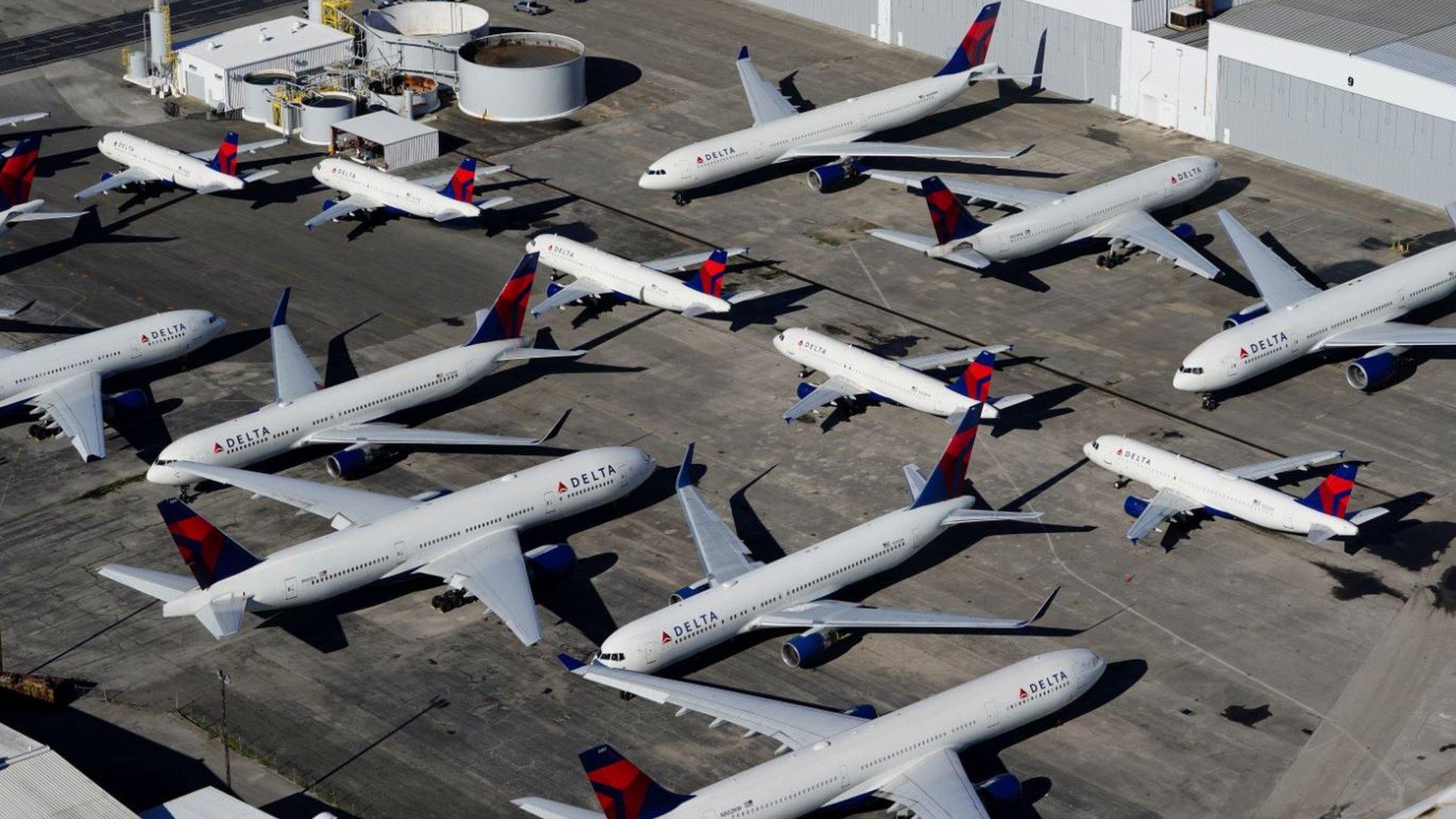 Planes at Birmingham airport