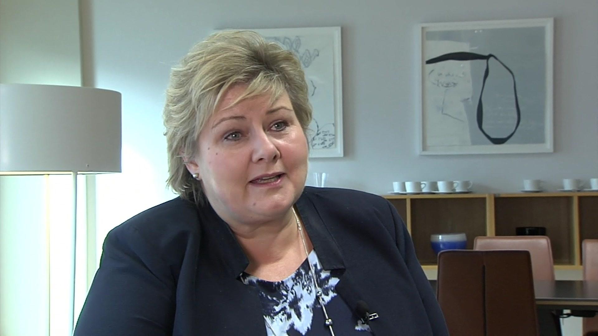 Norwegian Prime Minister Erna Solberg