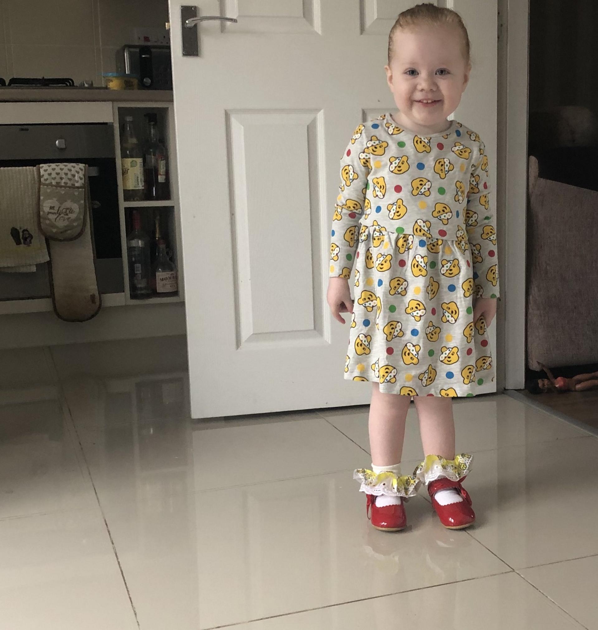 Image of girl in Pudsey dress