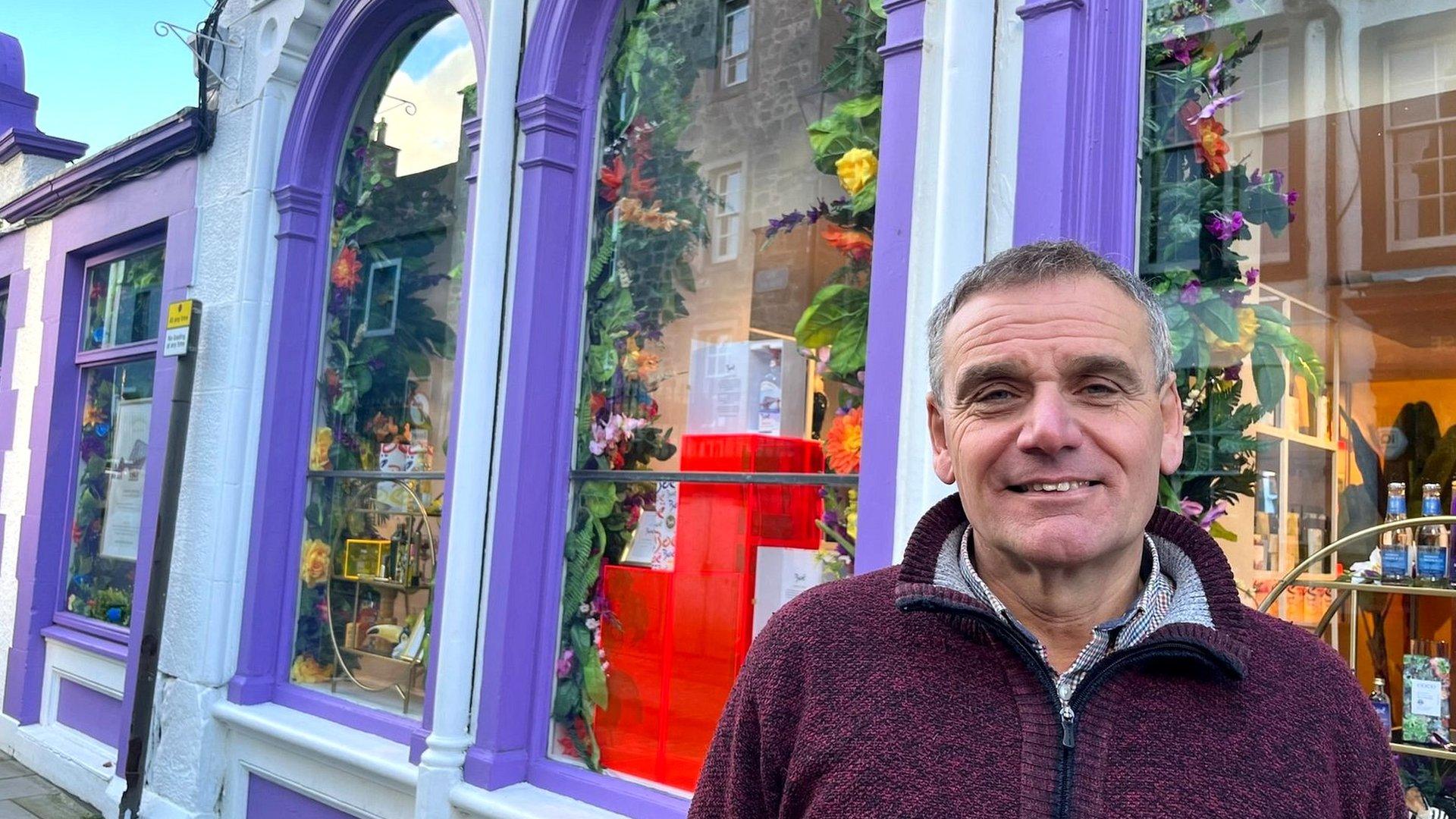 Andrew Richardson outside House of Boe