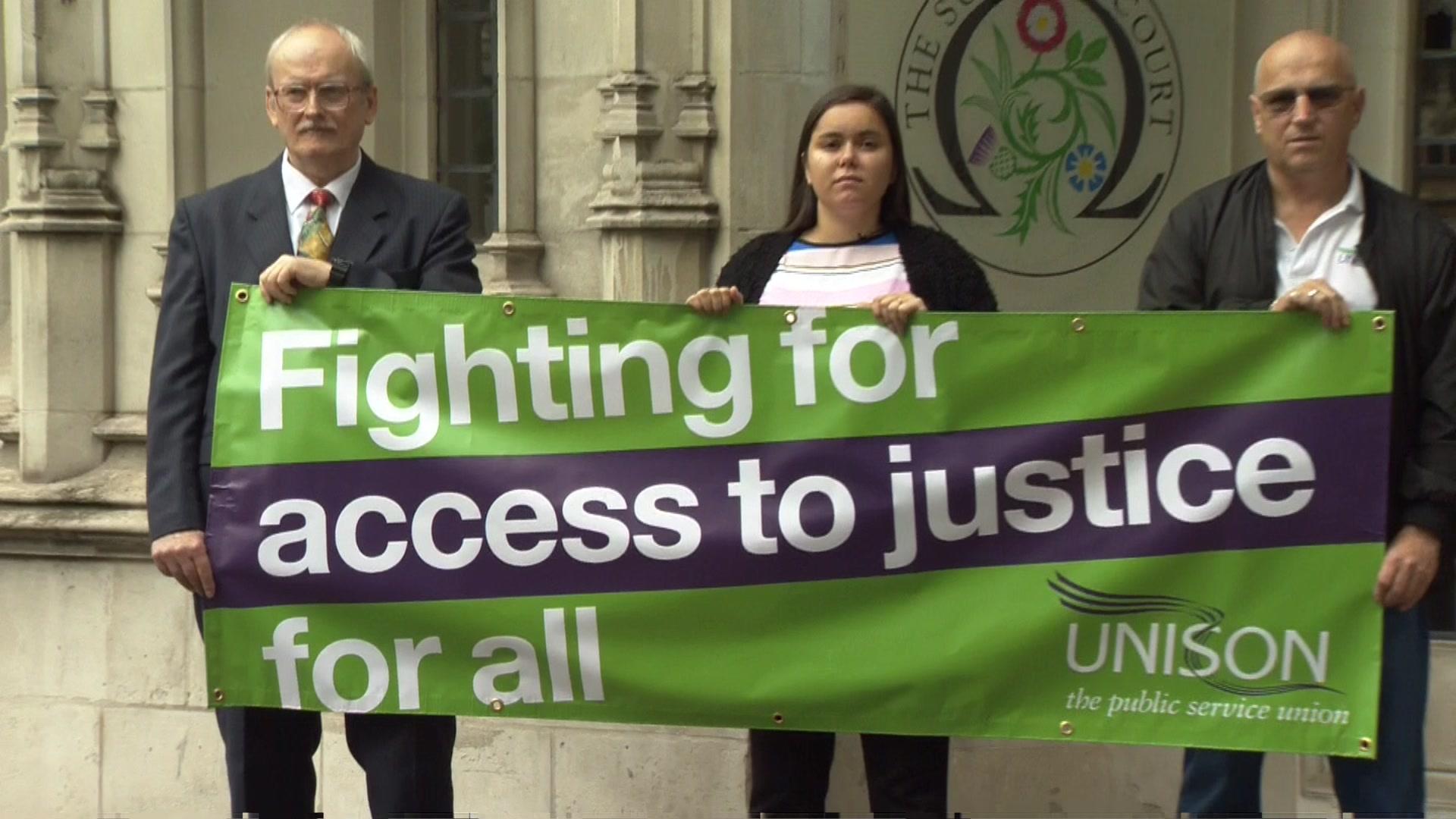 Protest over tribunal fees