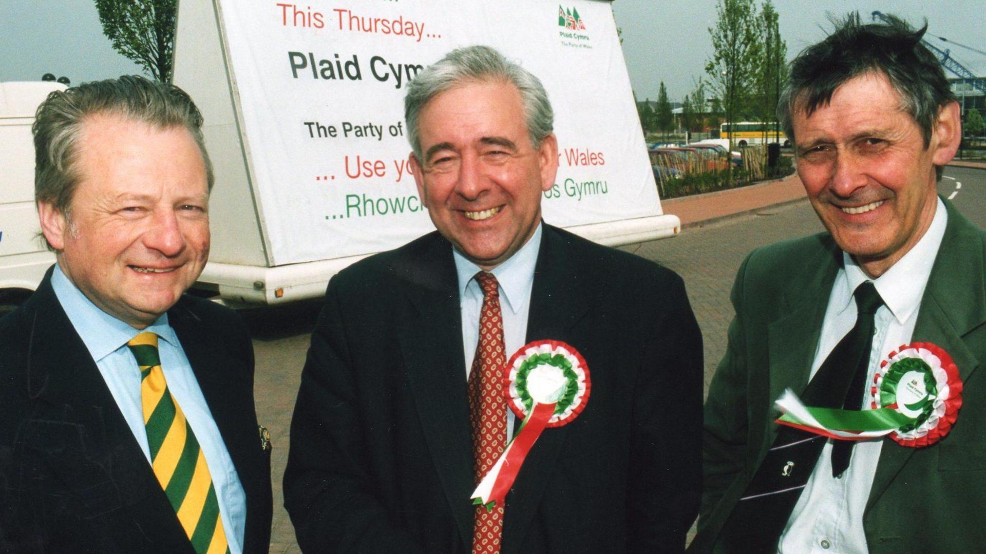 Dafydd Elis Thomas, Dafydd Wigley a Cynog Dafis