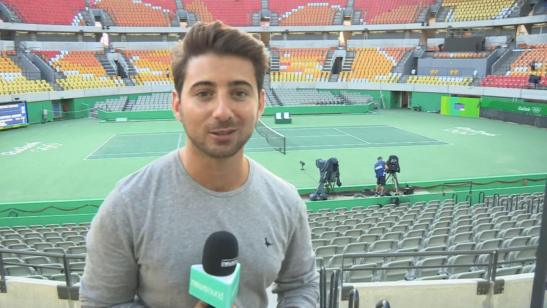 Ricky at one of the Olympic venues