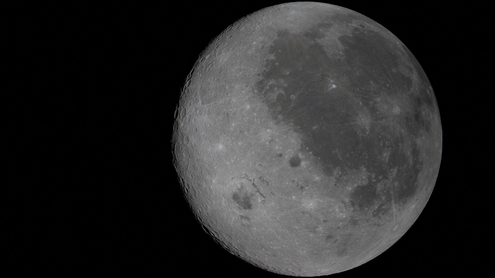 An image of the Moon, as viewed by the crew of the NASA Artemis II inside the Orion spacecraft.