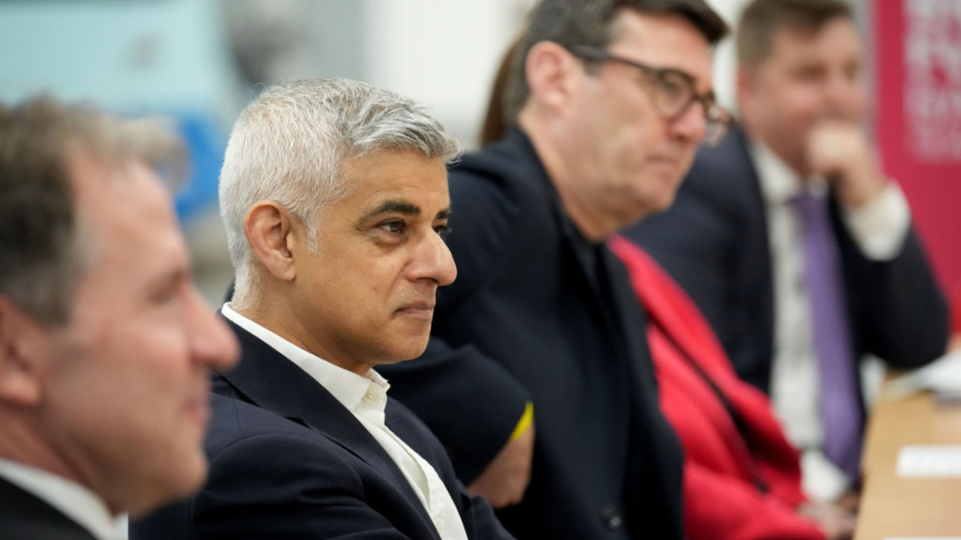 London mayor Sadiq Khan attends a meeting with Labour's mayors