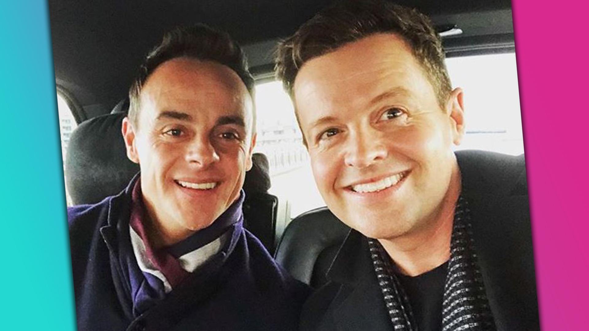 The Instagram post showing Ant and Dec going back to work together.