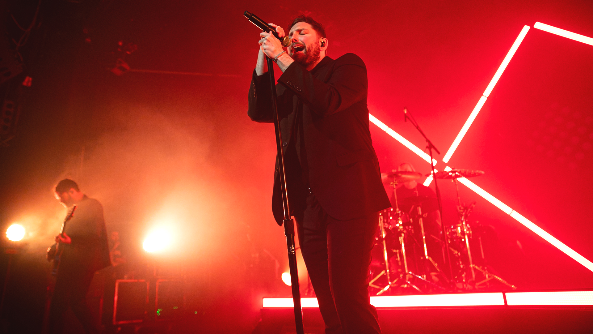 Josh Franceschi of You Me at Six performs at O2 Academy Bristol