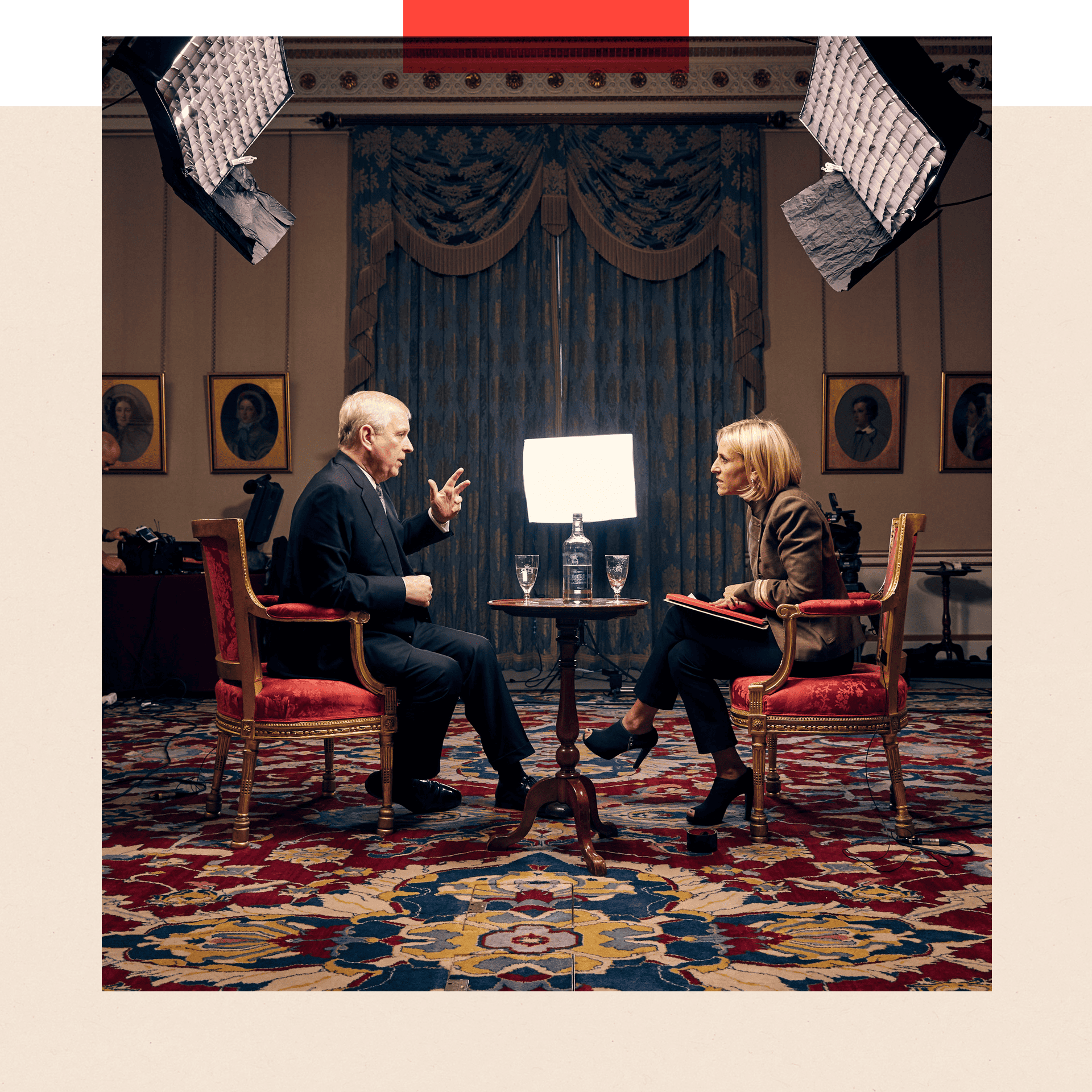 An image from Andrew's interview with Newsnight