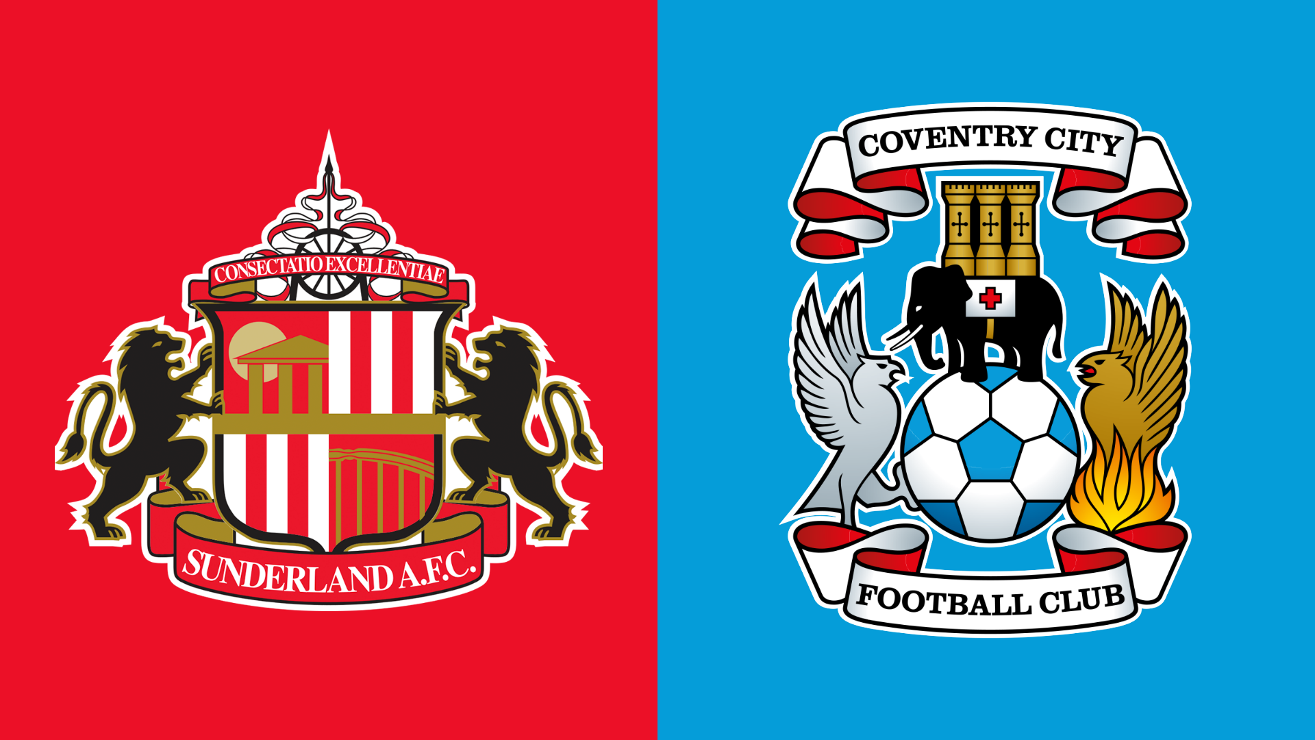 Sunderland and Coventry City club emblems