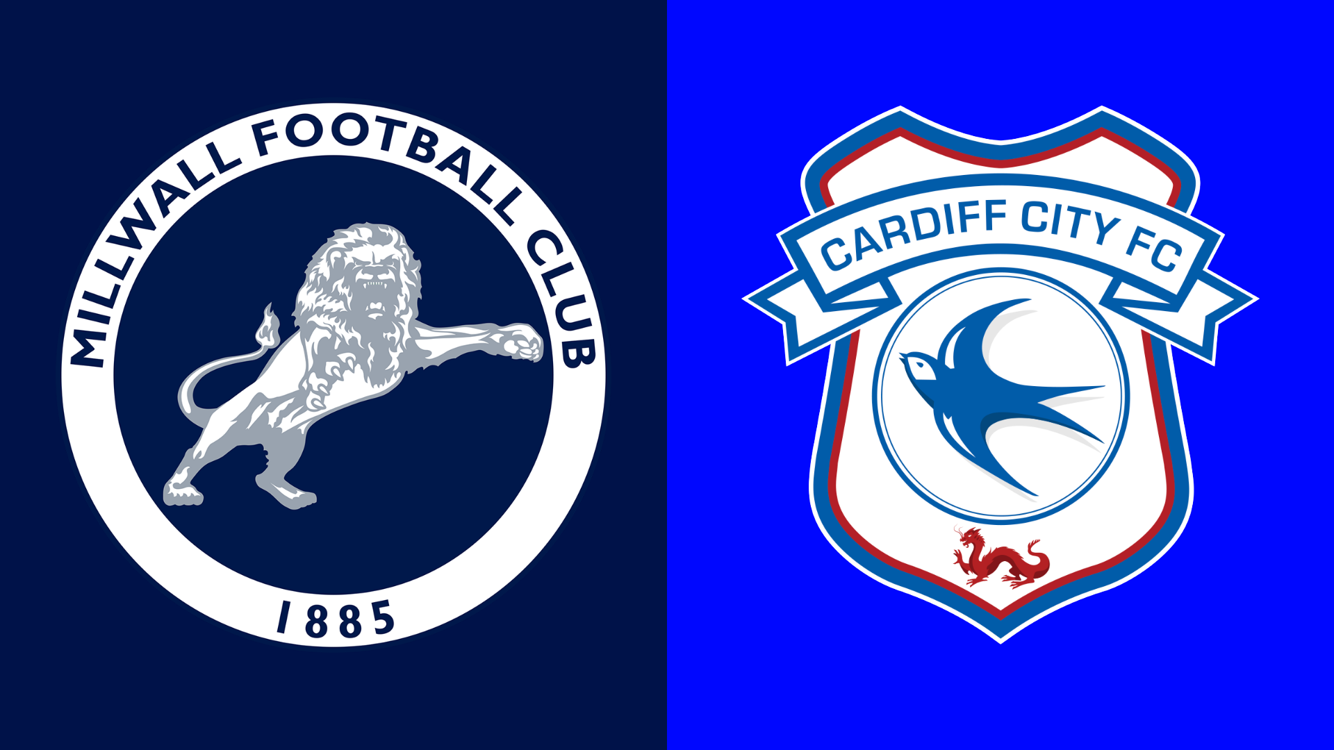 Millwall and Cardiff City club badges