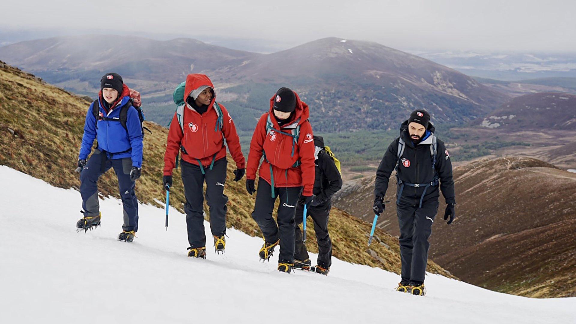 stars climbing hill