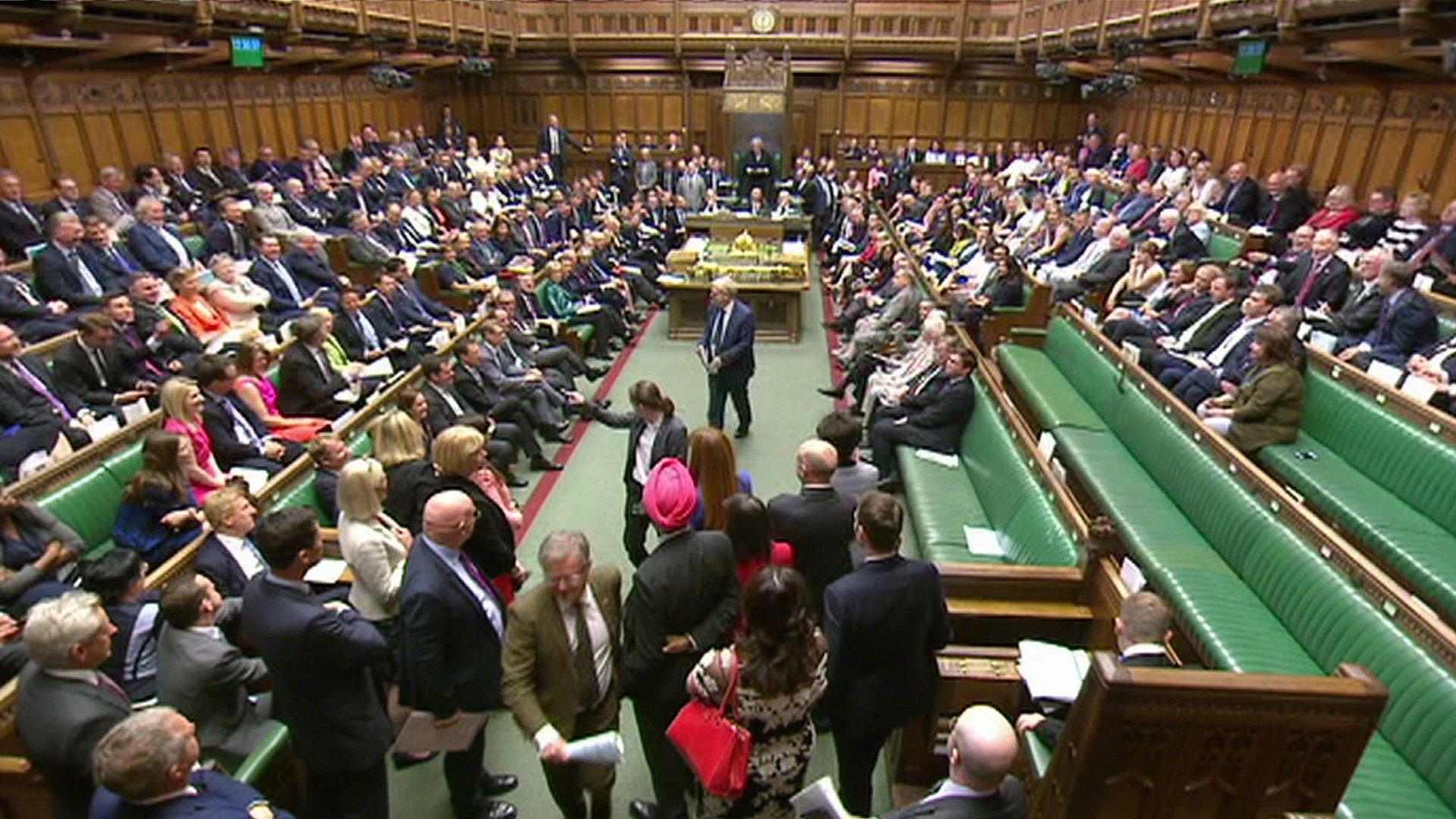 SNP MPs walk out of chamber