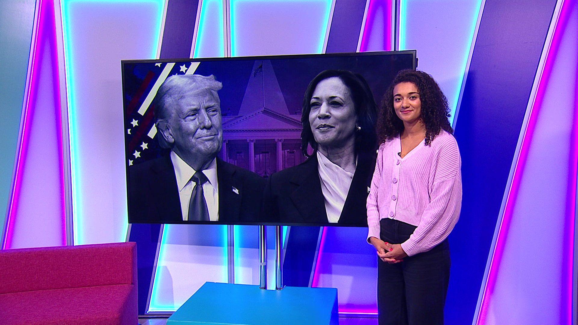 Nina on the Newsround set