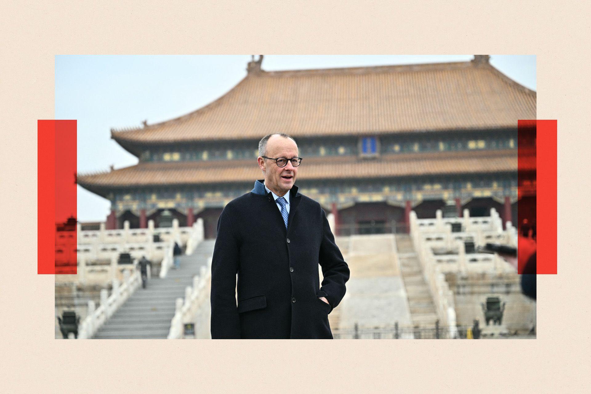 German Chancellor Friedrich Merz visits the Forbidden City in Beijing