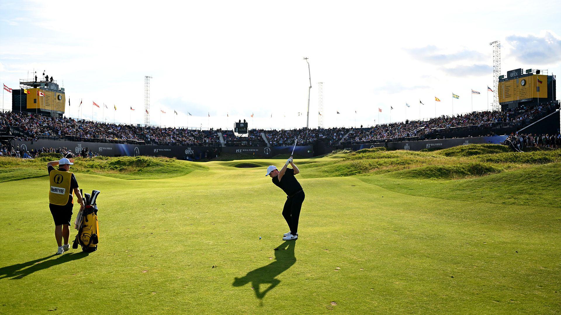 Robert MacIntyre hits a shot