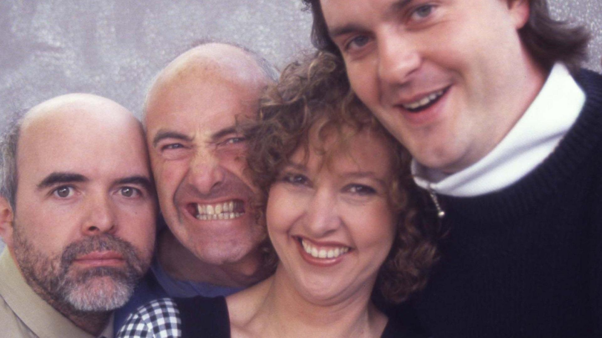 Emyr Wyn, Dewi 'Pws' Morris, Caryl Parry Jones, Rhys Parry Jones