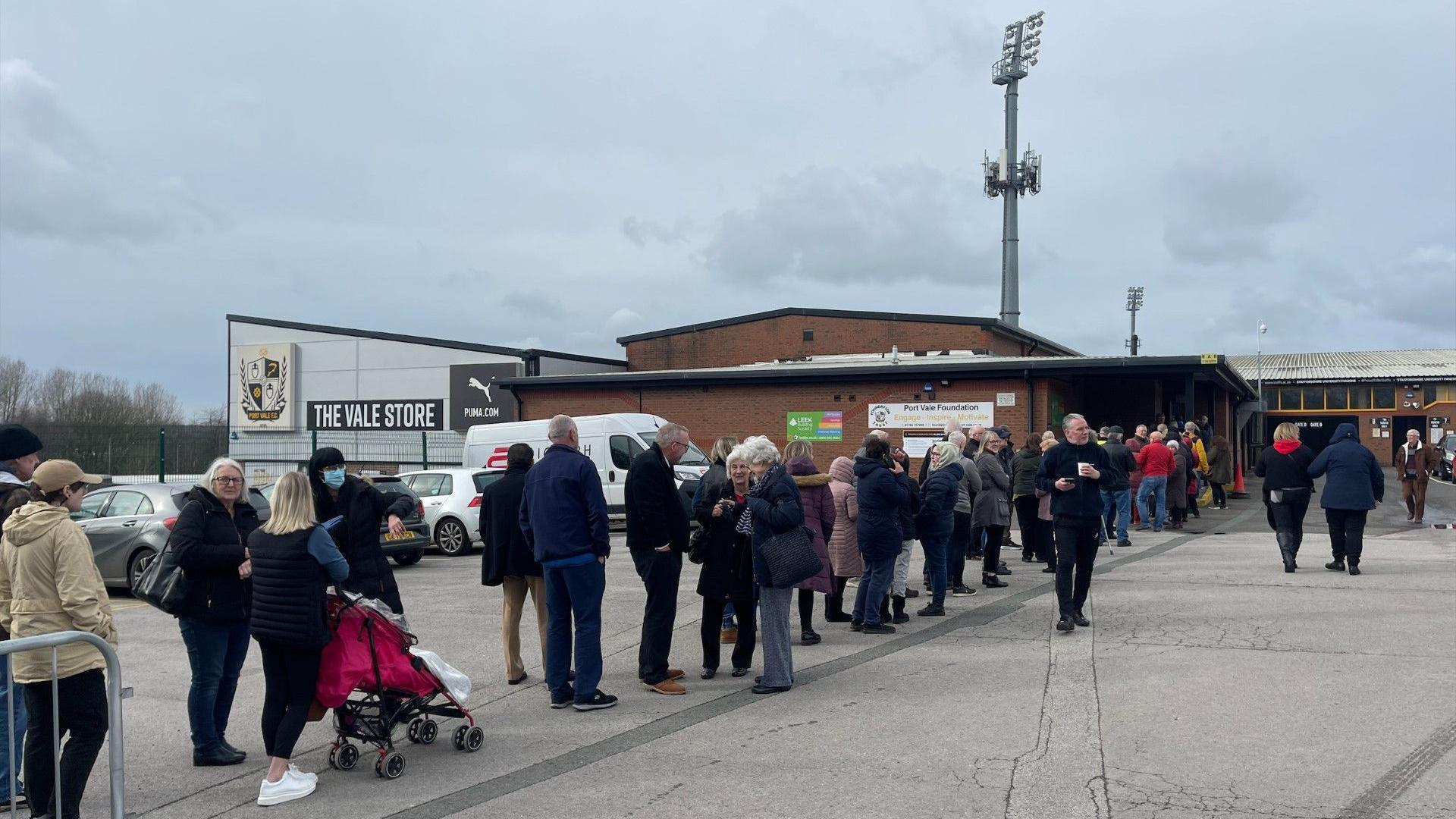 Hundreds of people turning out to get checked