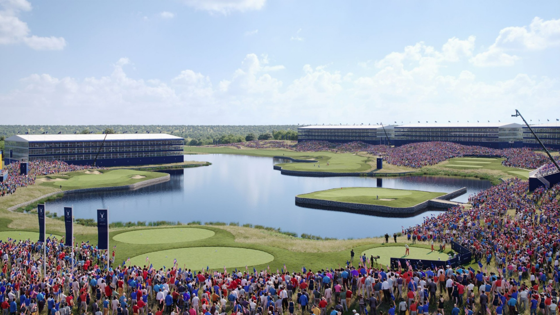 A computer-generated impression of how the golf complex could look.