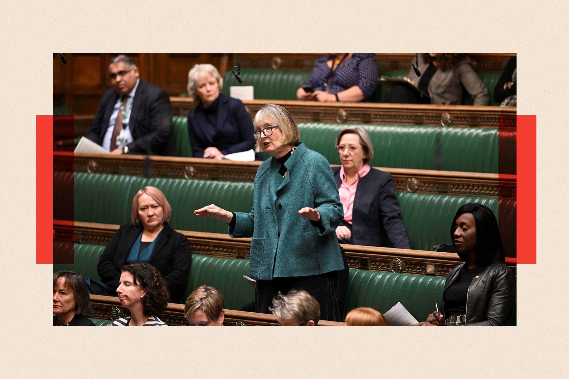 MP Harriet Harman speaks in parliament