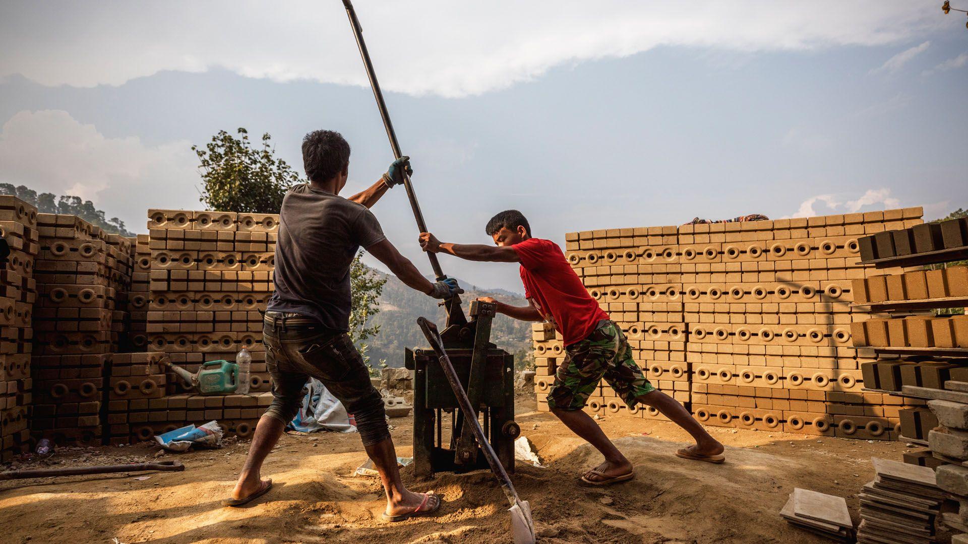 A scheme for earthquake proof bricks in Nepal