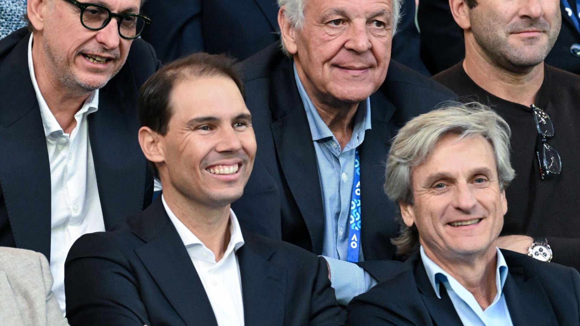 Rafael Nadal smiles during the 2026 Australian Open final