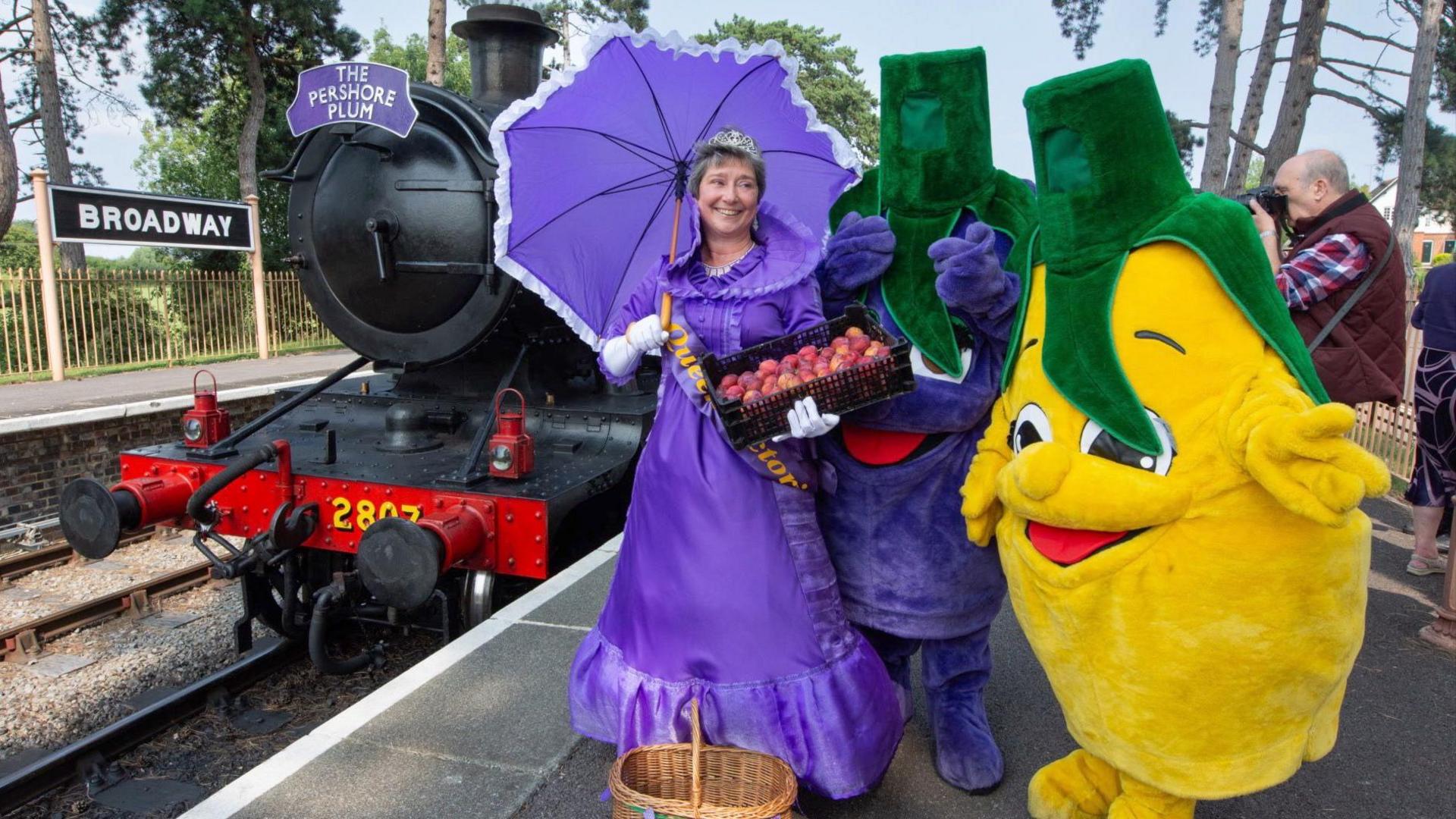 The train line was used to bring fruit and veg from the Vale of Evesham