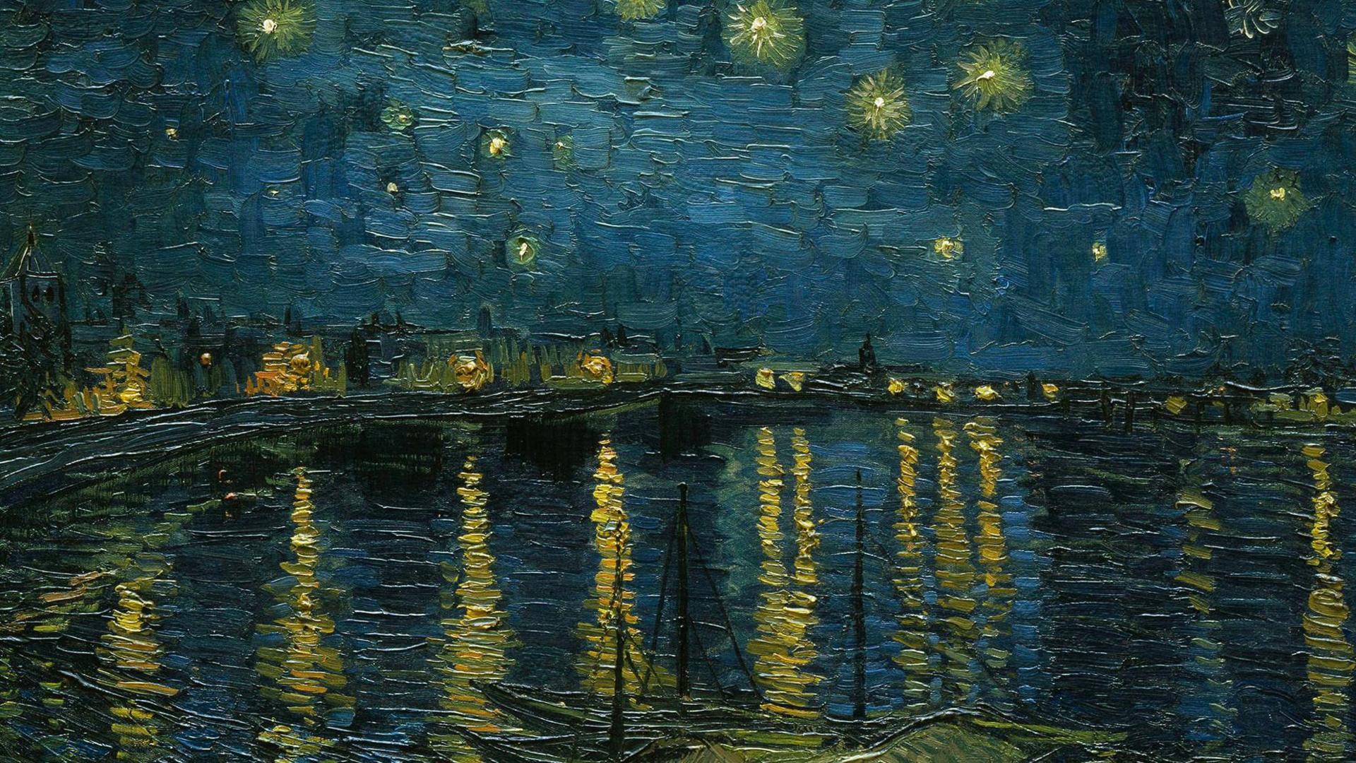 Van Gogh's Starry Night over the Rhône, 1888