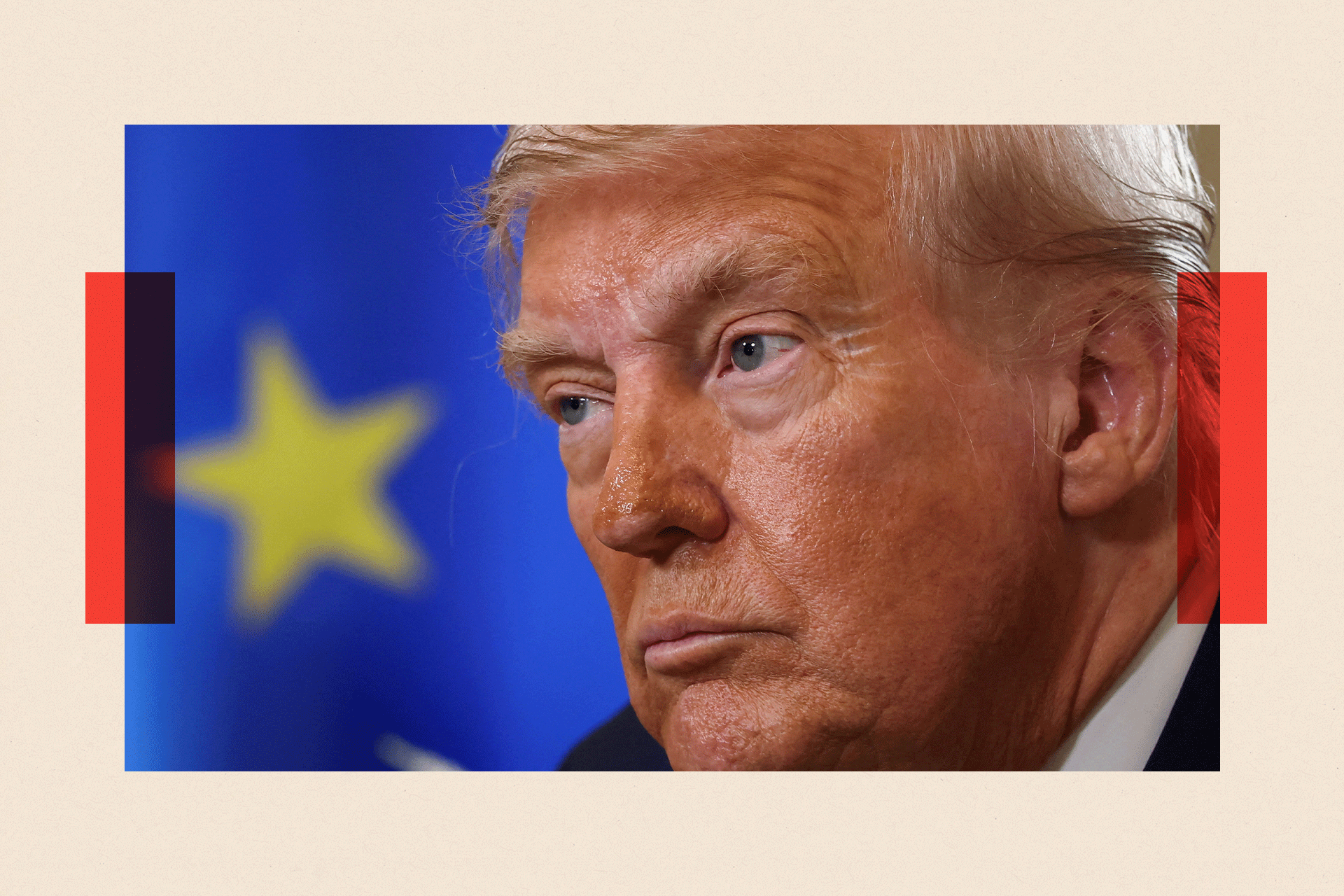 A close up of Donald Trump