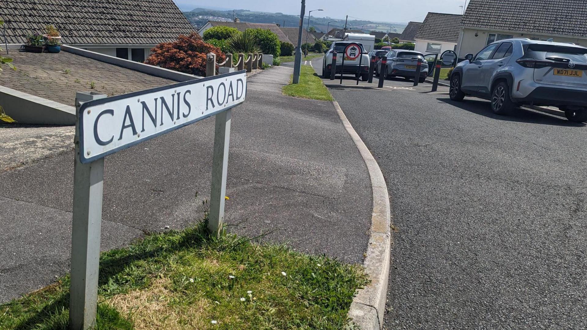 Cannis Road street sign