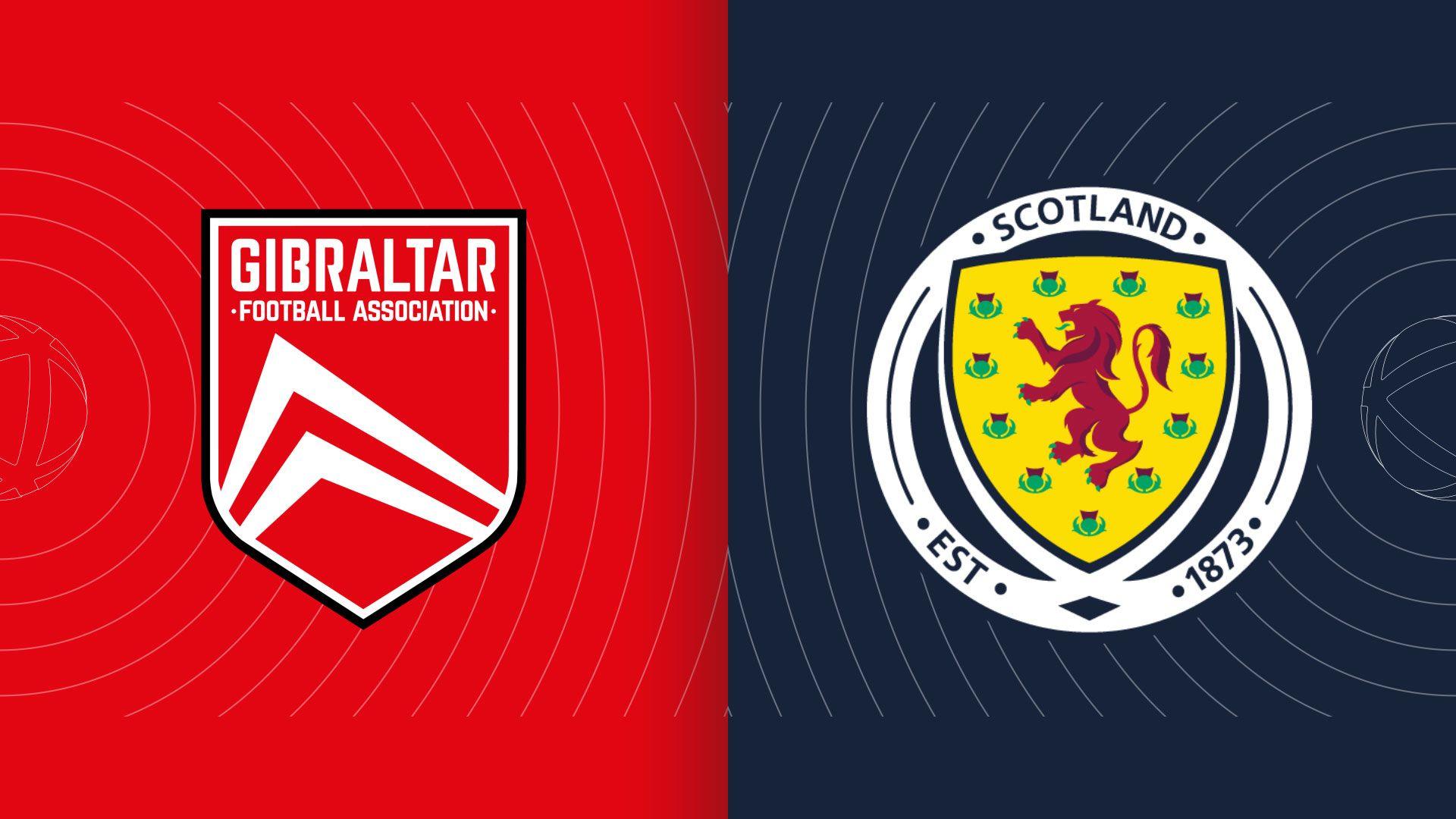 Gibraltar and Scotland badges