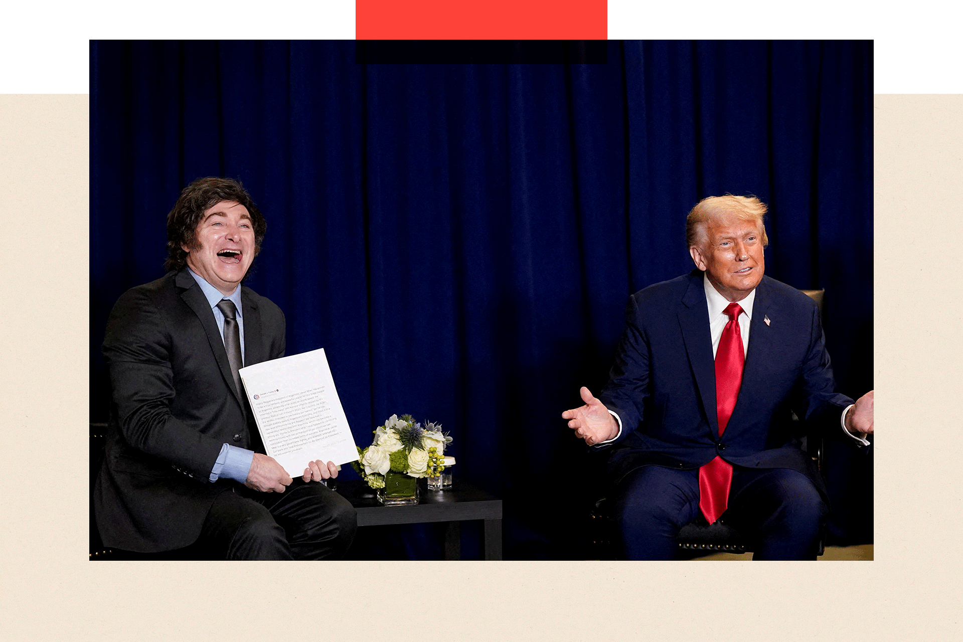 Javier Milei and Donald Trump