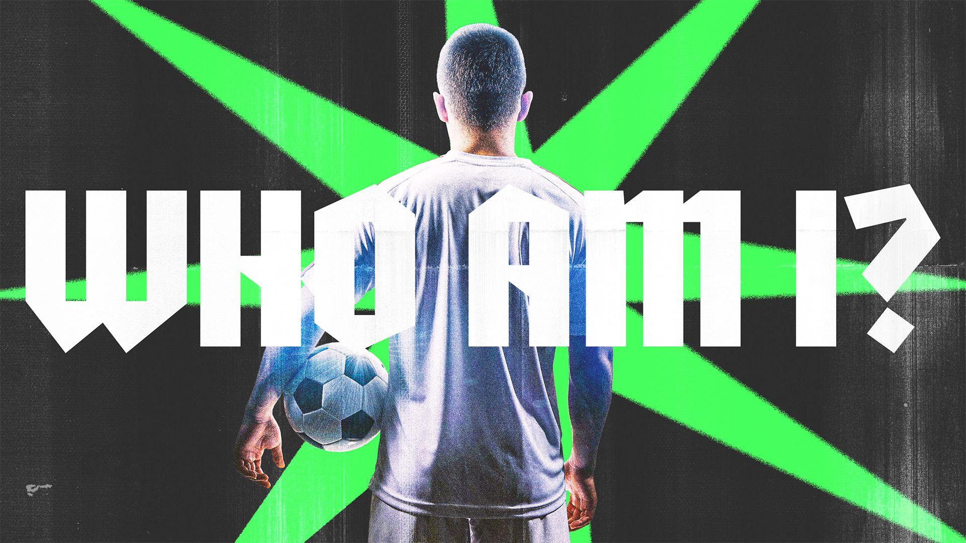 A generic picture of an unknown footballer holding a ball 