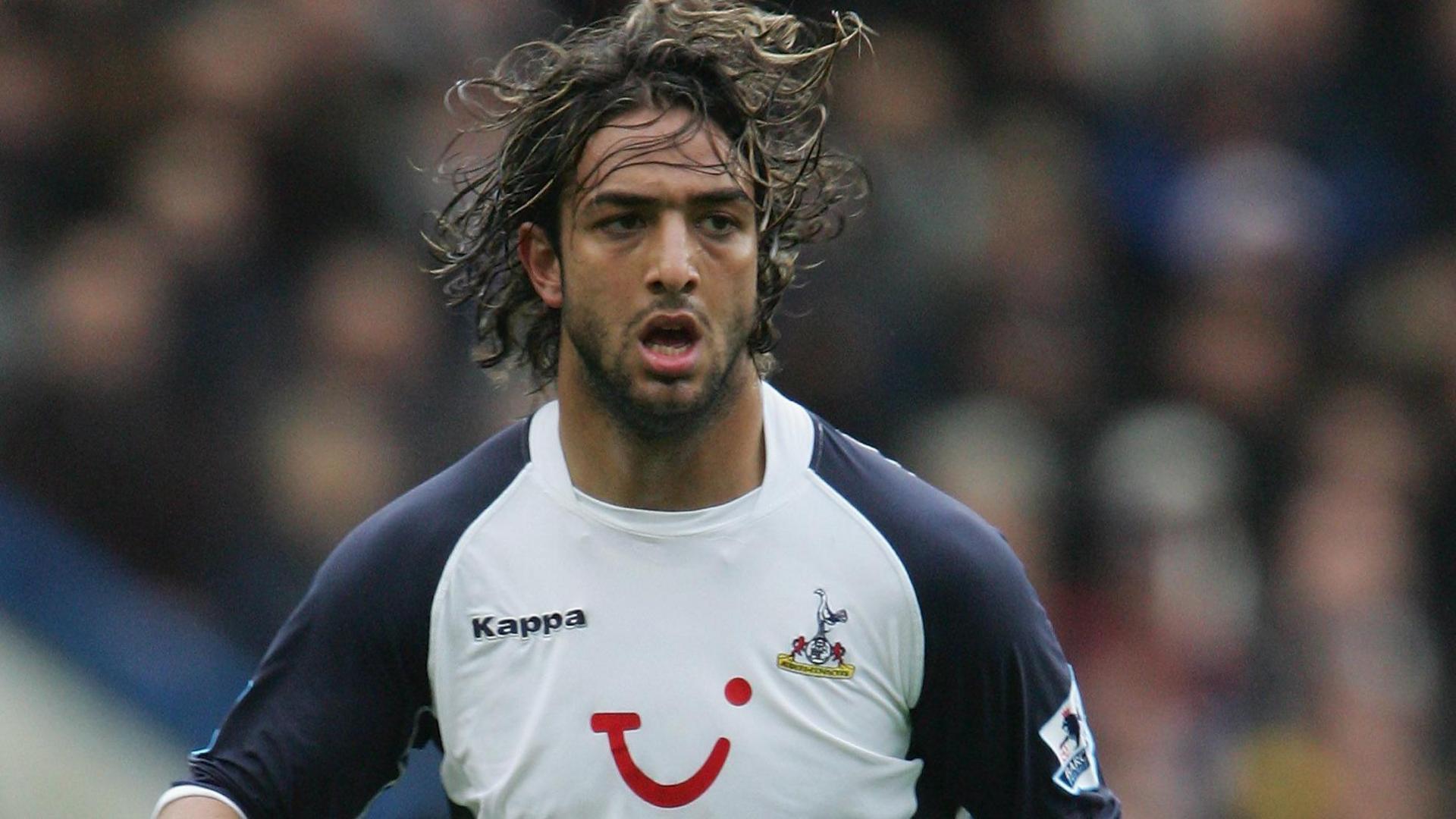 Mido in action for Tottenham