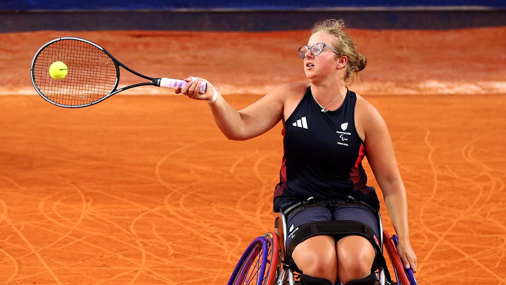 Abbie Breakwell in action at the Paralympics in Paris